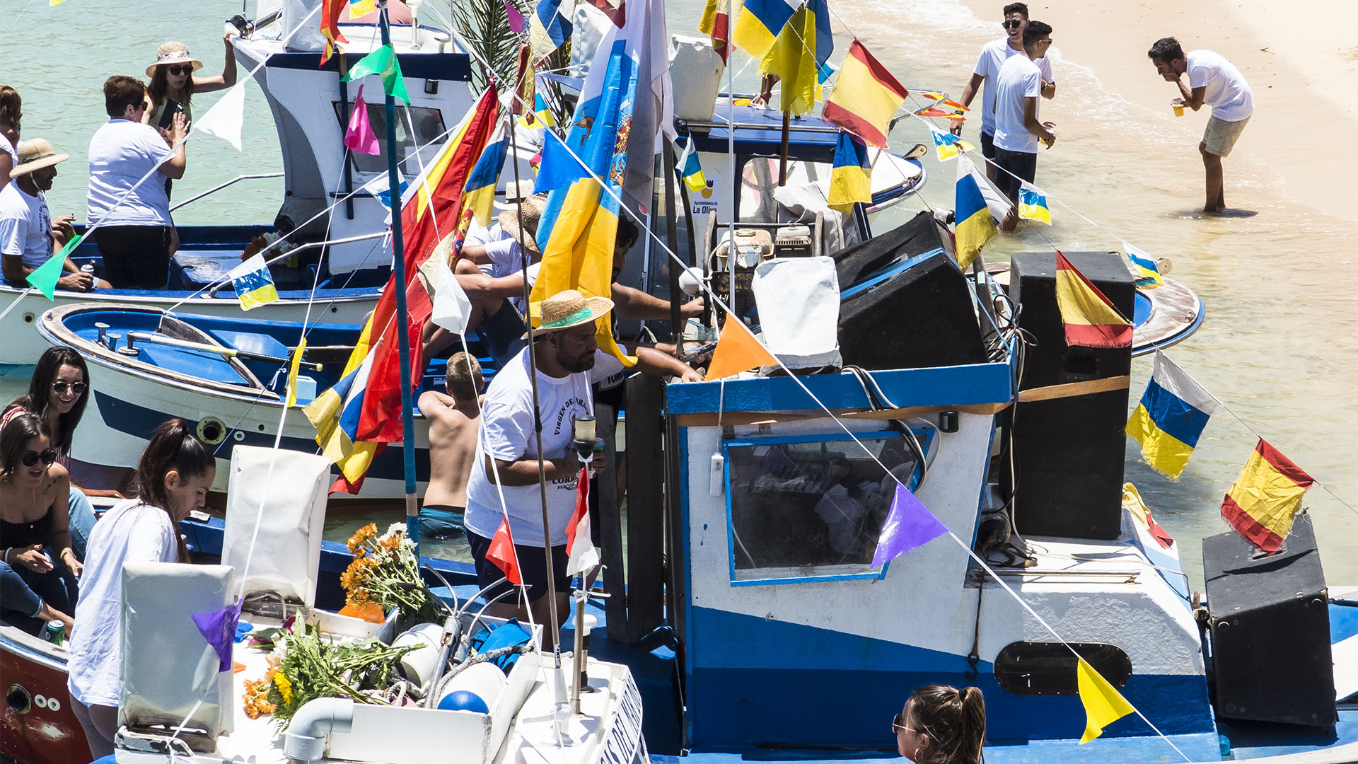 Die Fiesta Nuestra Señora del Carmen Corralejo Fuerteventura.