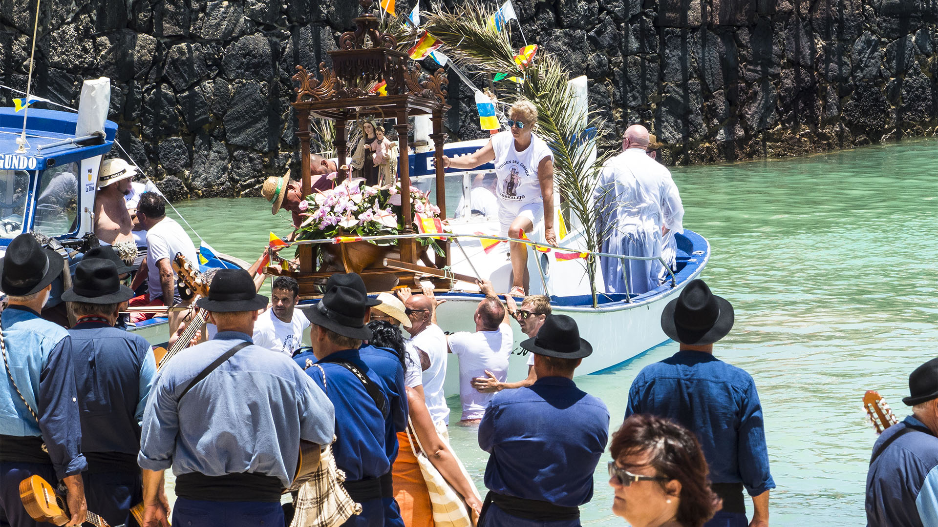 Die Fiesta Nuestra Señora del Carmen Corralejo Fuerteventura.