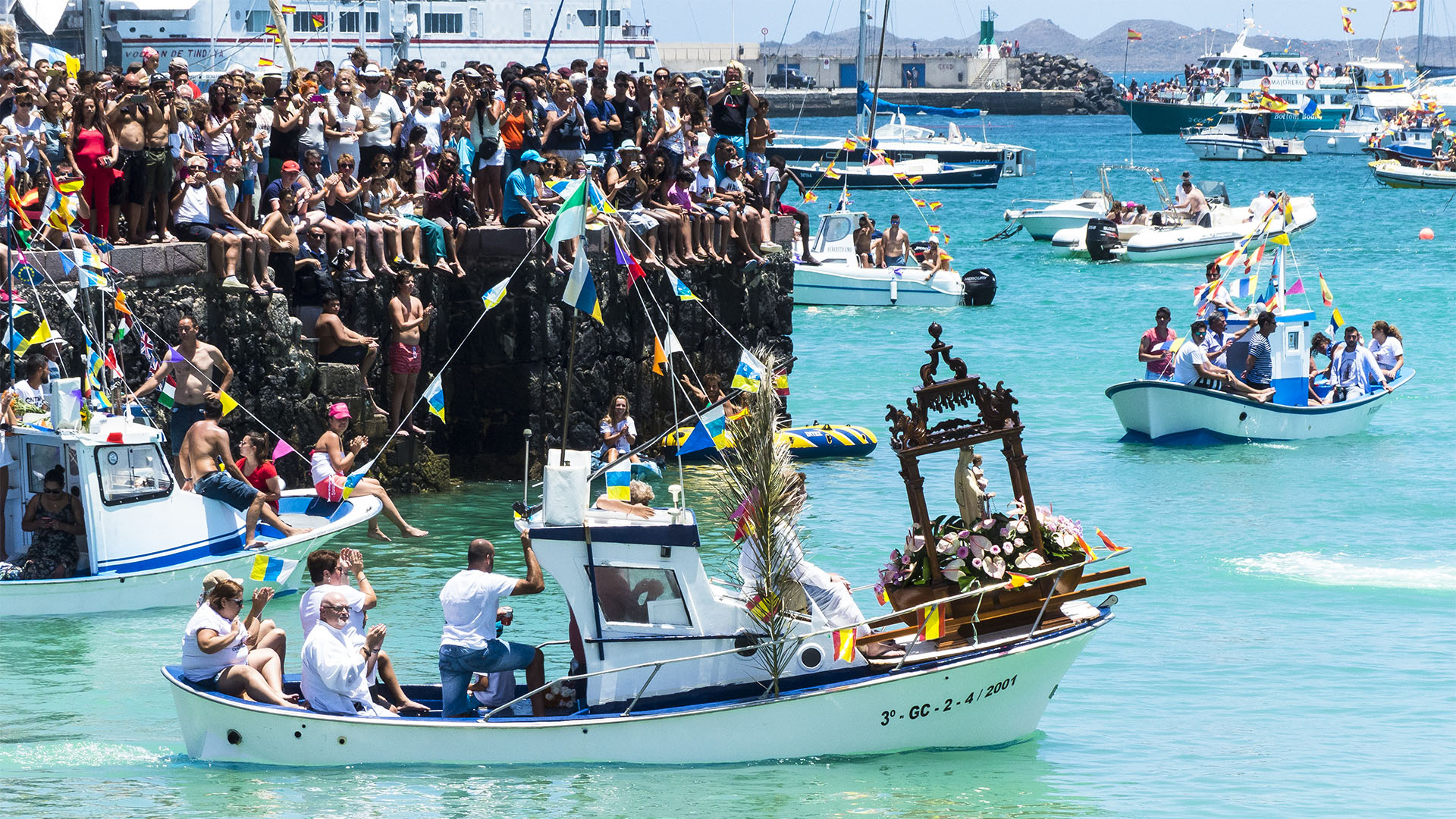 Die Fiesta Nuestra Señora del Carmen Corralejo Fuerteventura.