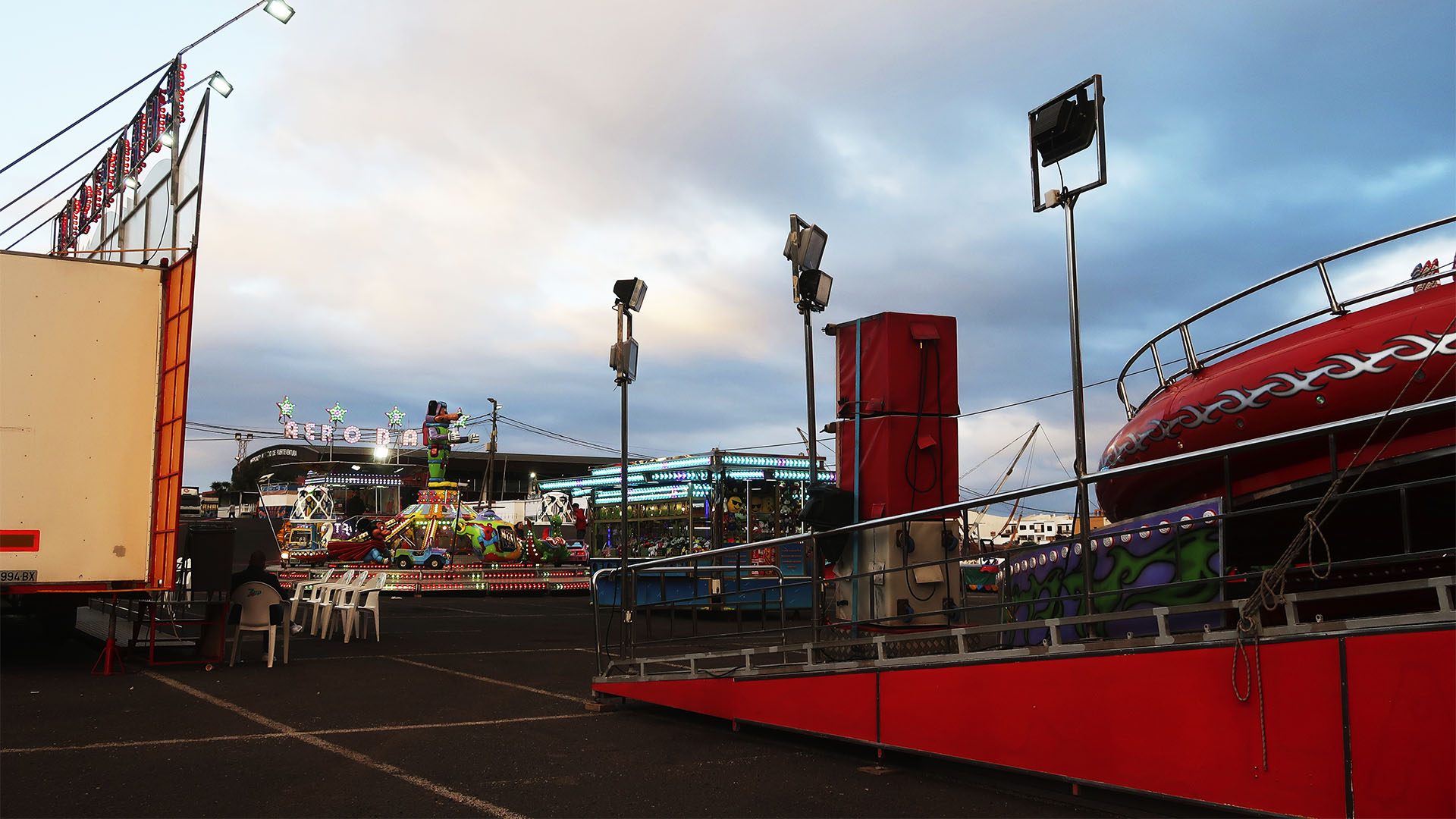 Karneval in Puerto del Rosario Fuerteventura – der Festplatz – Gran Verbena.