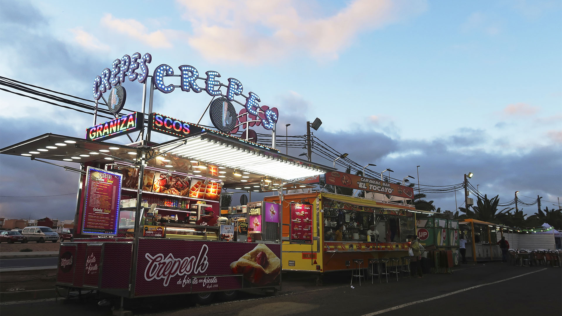 Karneval in Puerto del Rosario Fuerteventura – der Festplatz – Gran Verbena.