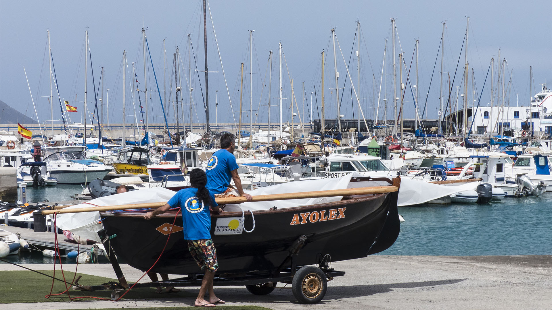 Sportveranstaltungen auf Fuerteventura: Corralejo Regata de Vela Latina.