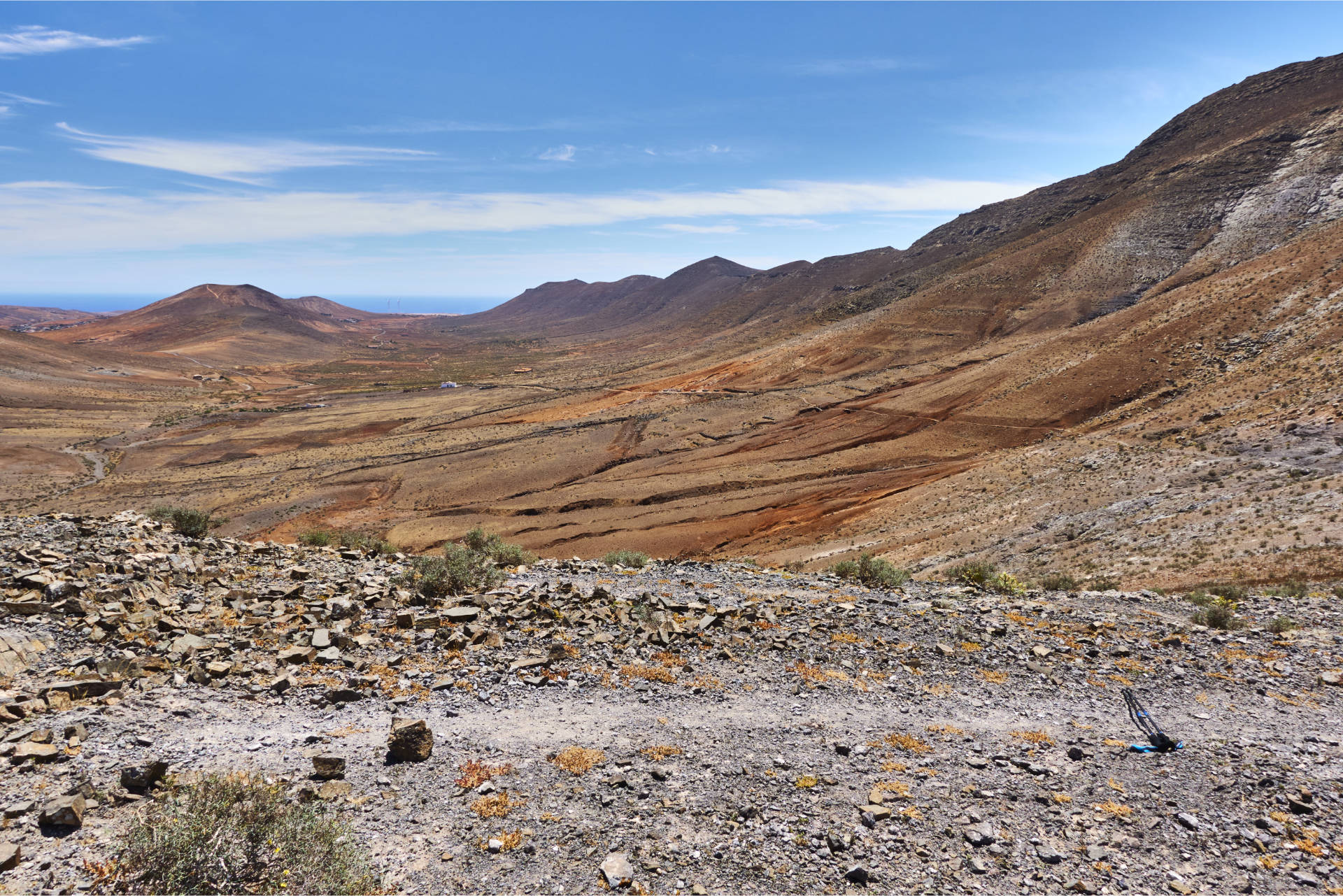 Trailrunning Fuerteventura – am degollada zwischen Morro de Facay (520m) und Morro de Cagadas Blandas (525m).