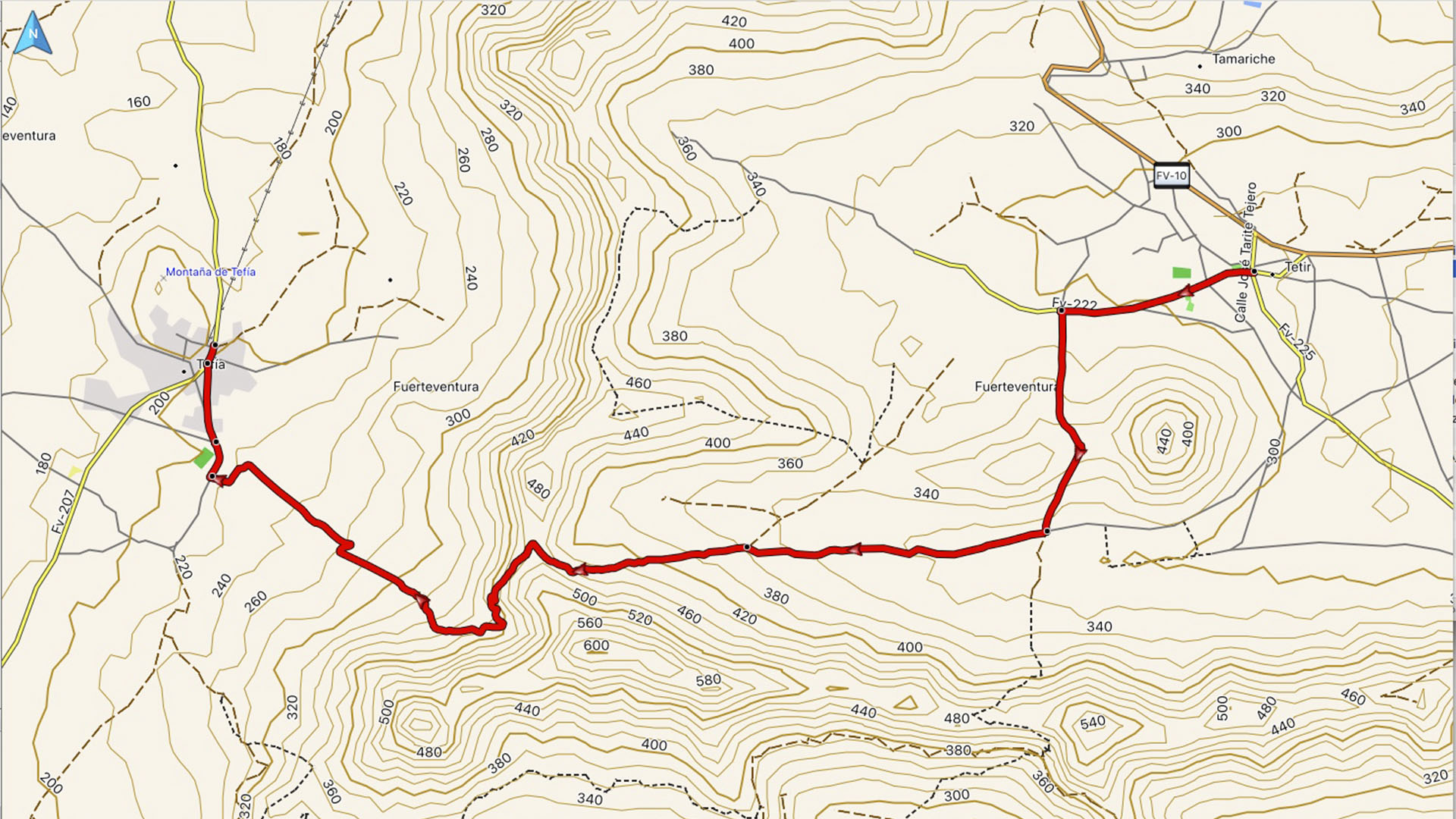 Wandern + Trekking auf Fuerteventura: Über das Valle de Tetir nach Tefía.