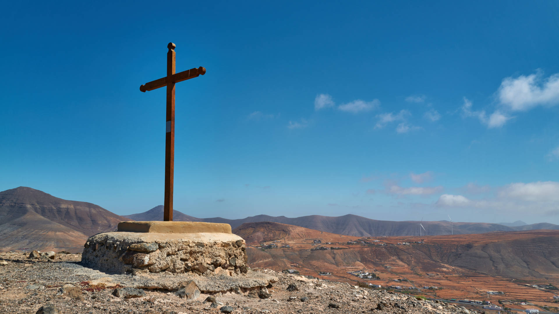 Herrlicher Ausblick am Montaña de San Andrés (456 m) Tetir Fuerteventura.