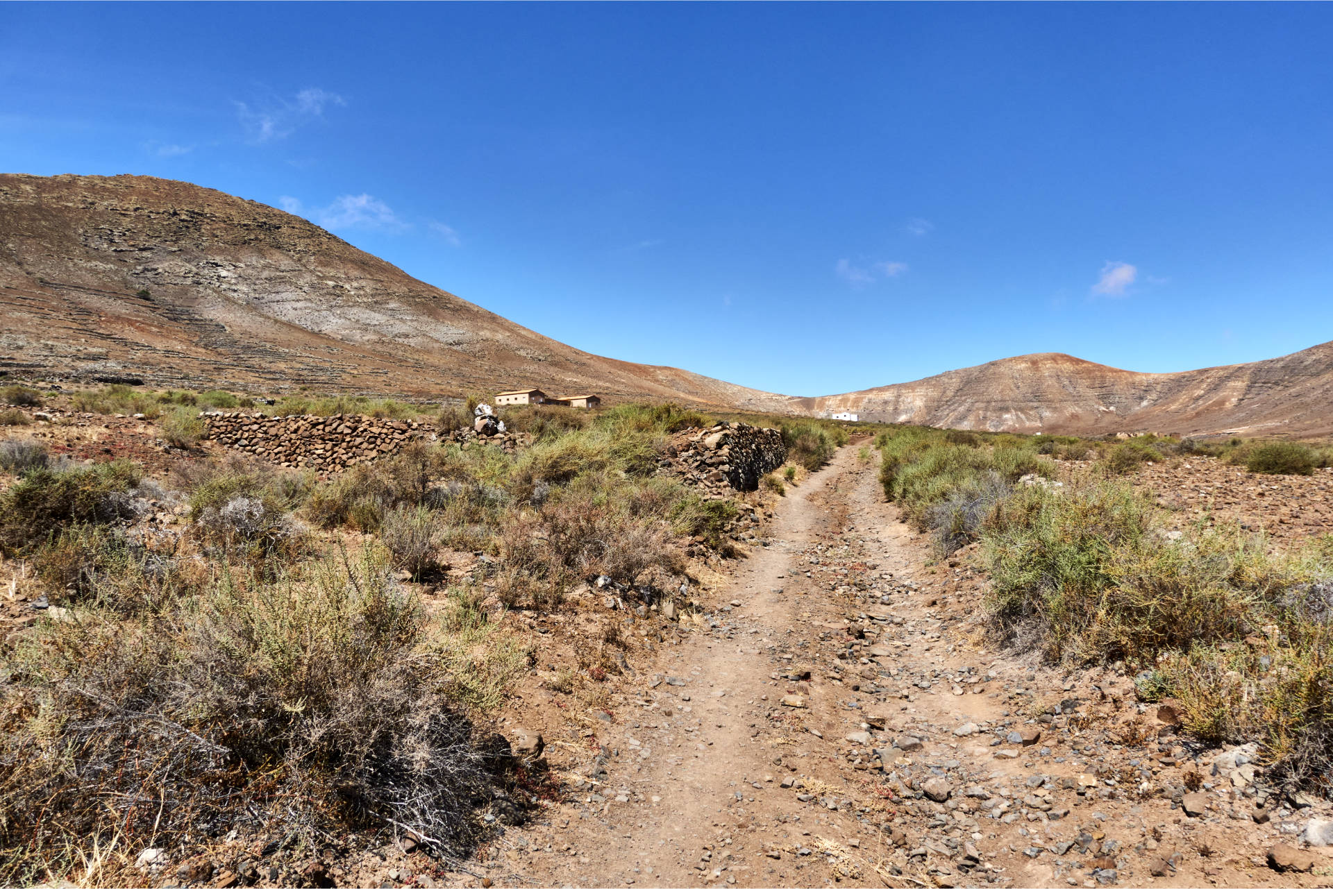 Durch das Valle de Tetir Richtung Westen zum namenlosen Pass zwischen Morro de Facay (520m) und Morro de Cagadas Blandas (525m).