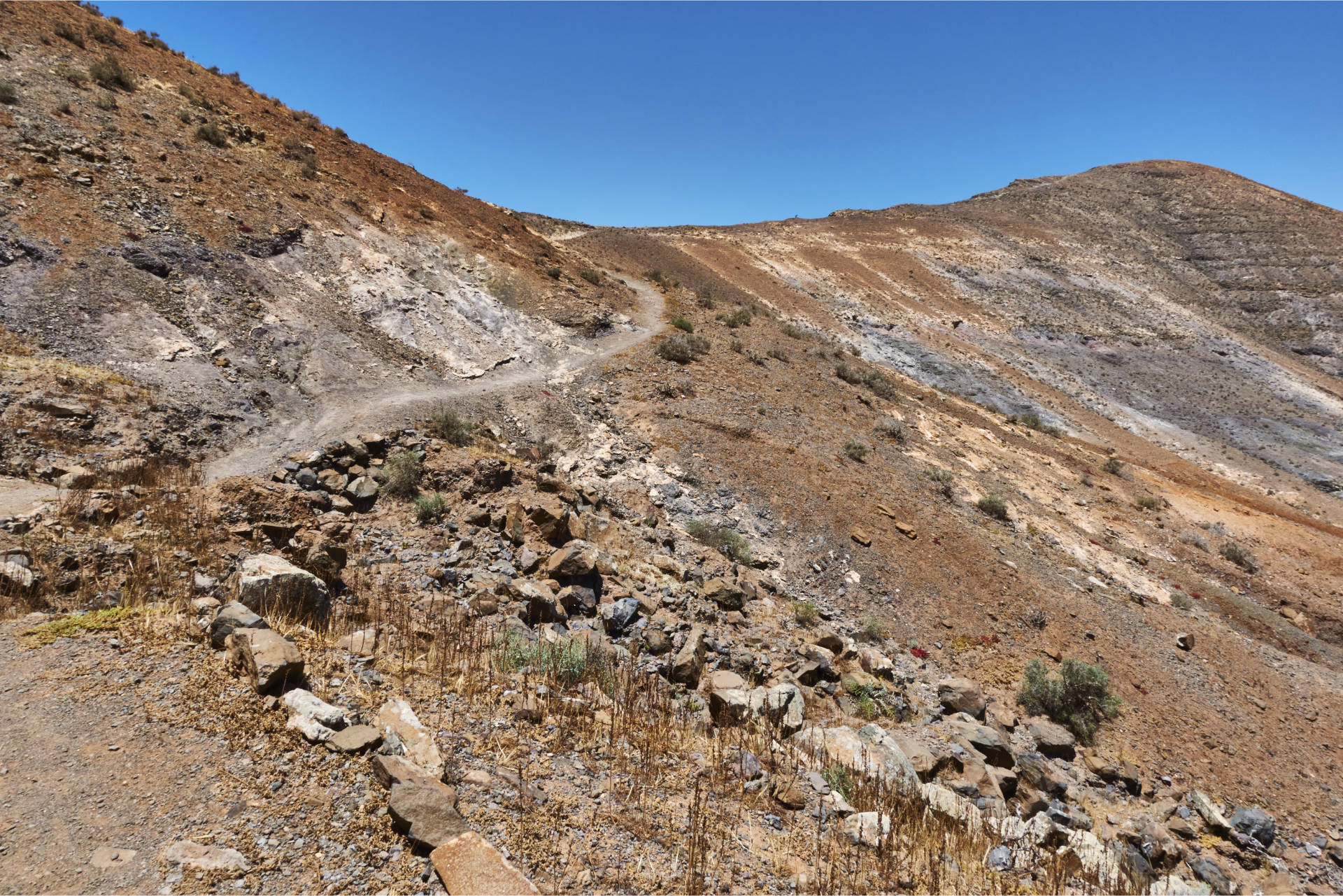 Wandern Fuerteventura – durch das Valle de Tetir auf den Morro de Cagadas Blandas (525m).