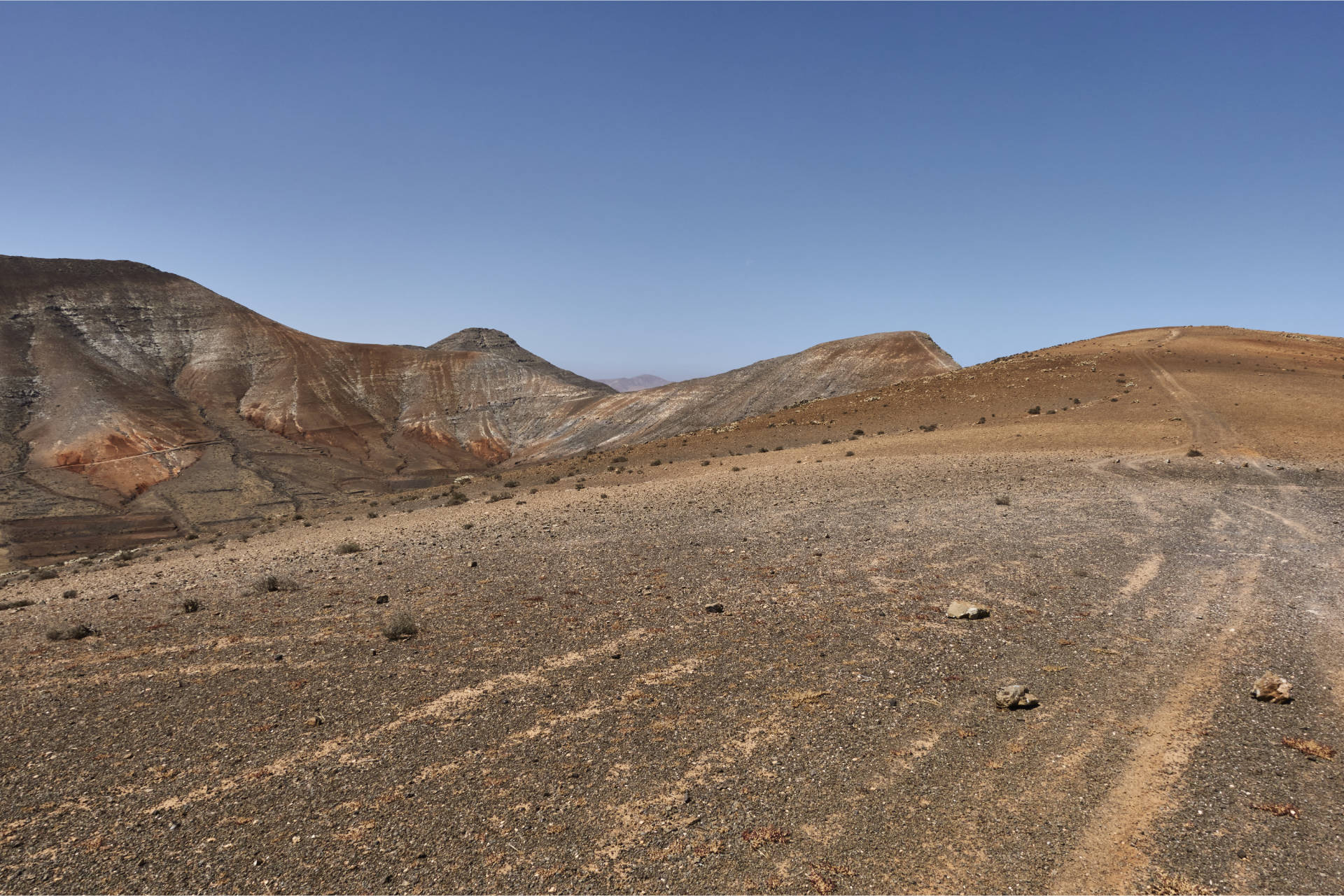 Wandern: Montaña Martínez Tetir Fuerteventura.