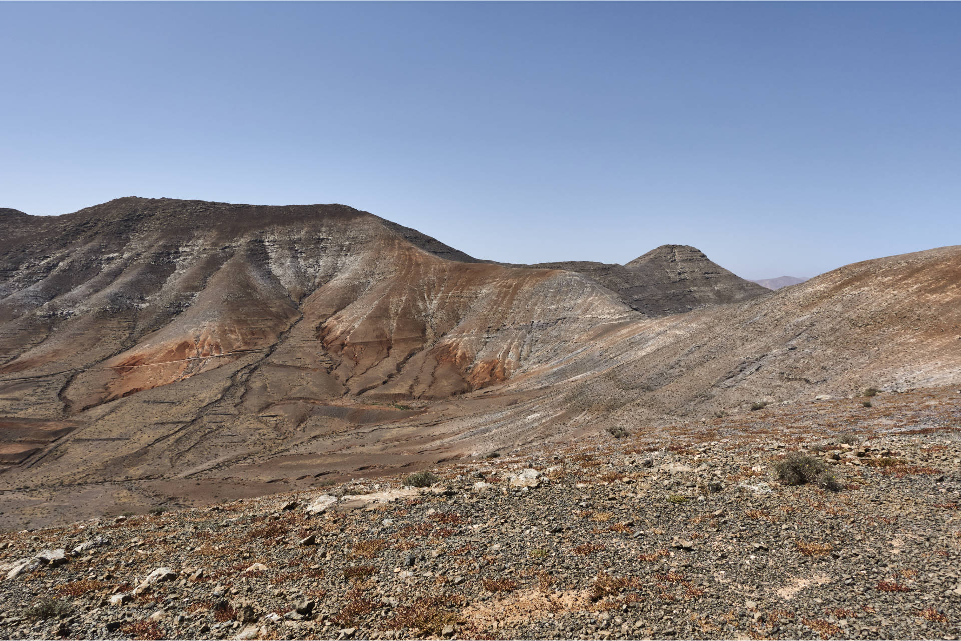 Wandern: Montaña Martínez Tetir Fuerteventura.