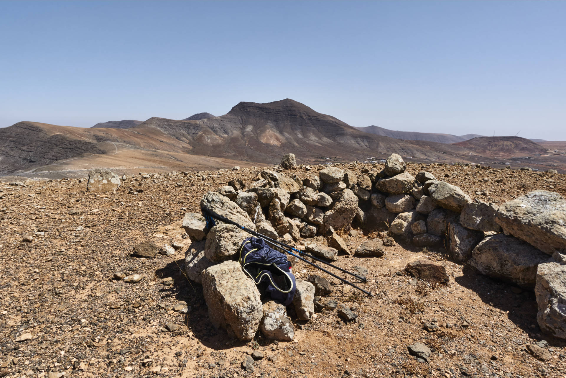 Wandern: Montaña Martínez Tetir Fuerteventura.