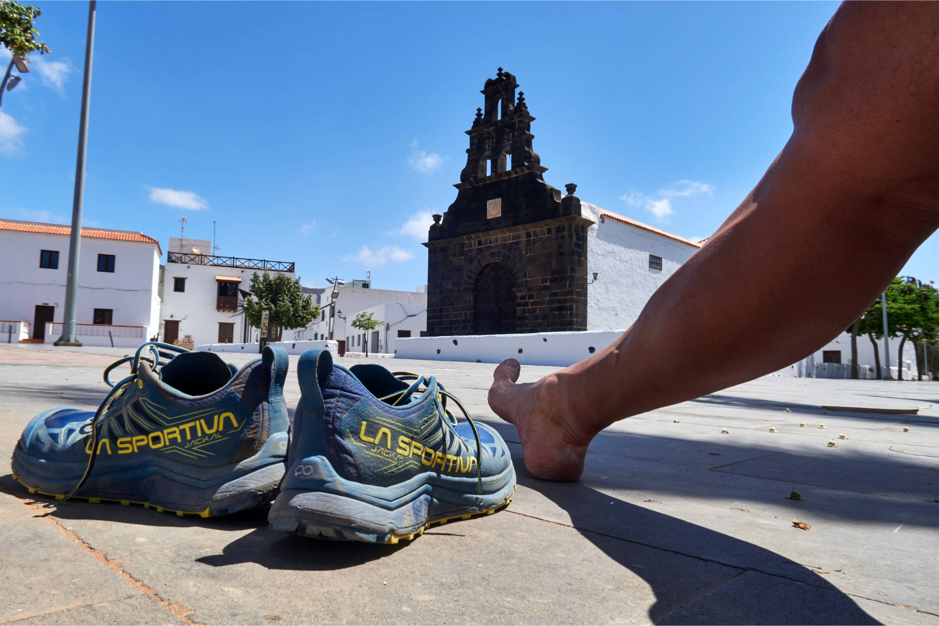 Fuerteventura, auch Strand der Kanaren, überall Sand, auch in den Schuhen.