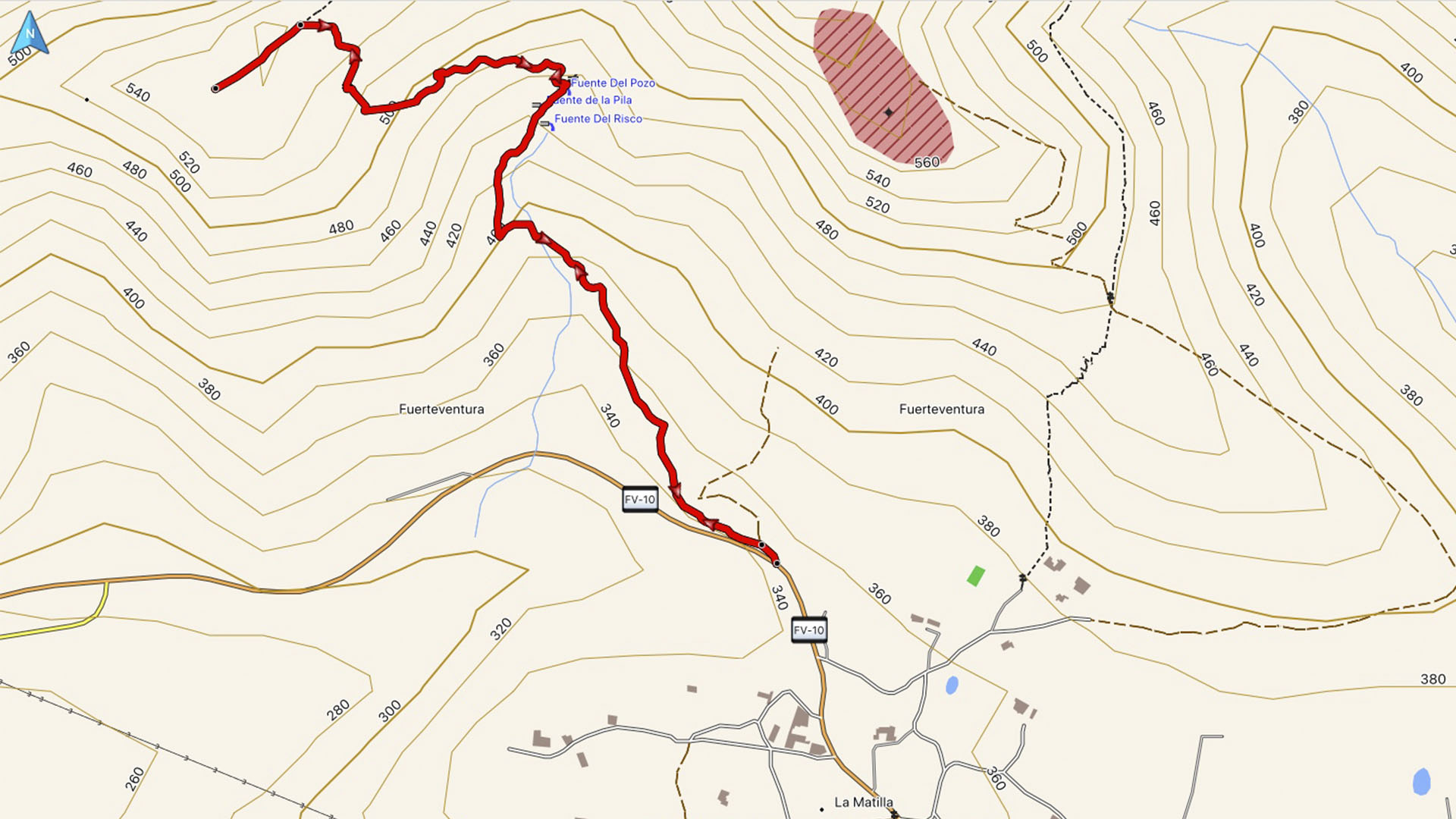 Wandern + Trekking auf Fuerteventura: Zu den Fuentes Chupadero.