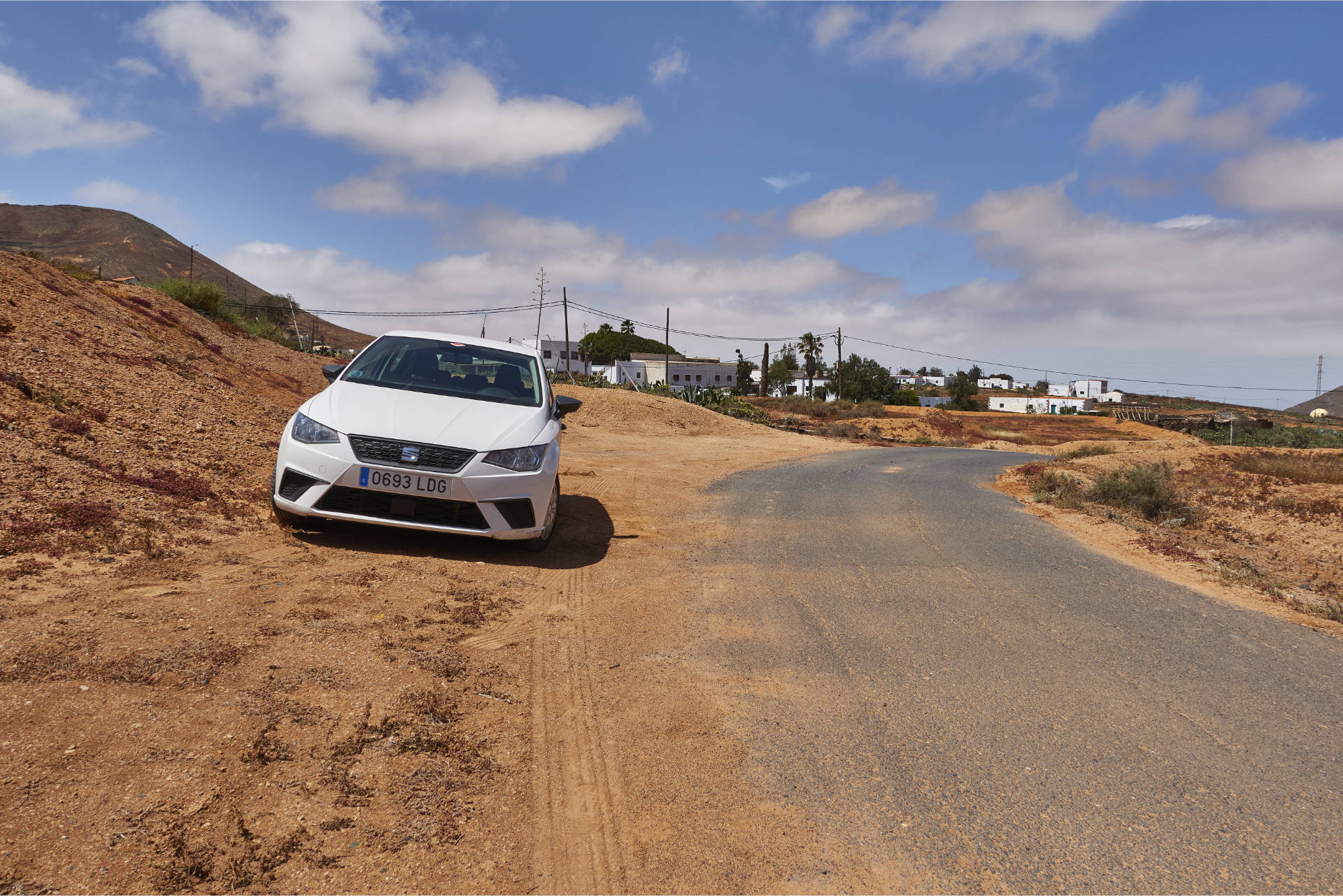 Von La Matilla auf den Degollada el Renegado Fuerteventura – Parkplatz.