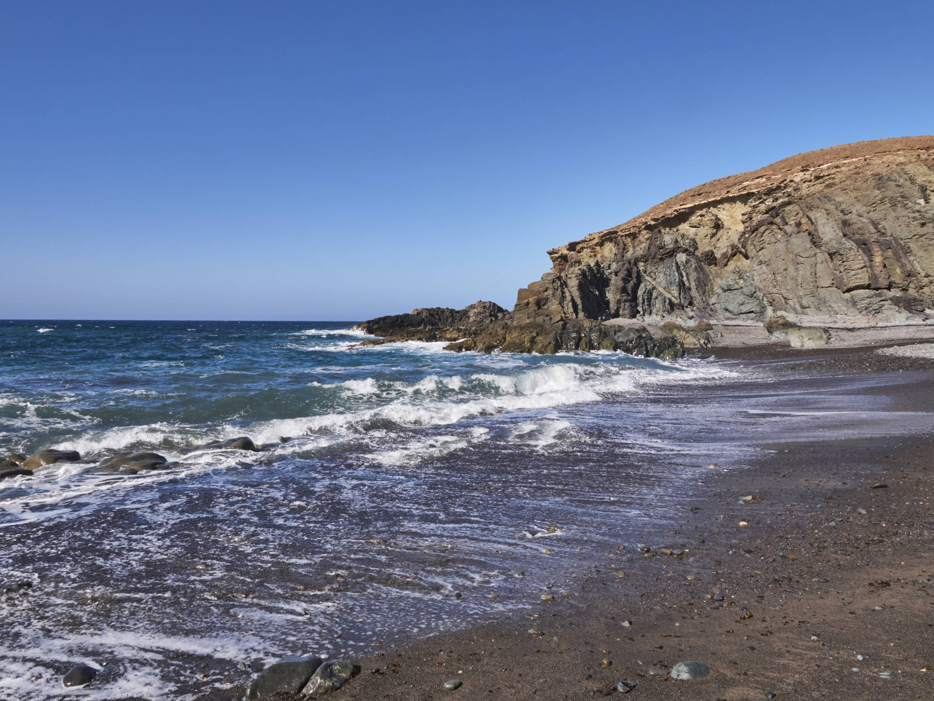 Vom Embalse de los Molinos über den Atalaya Risco Grande (328 m) zum wilden Playa de los Mozos.