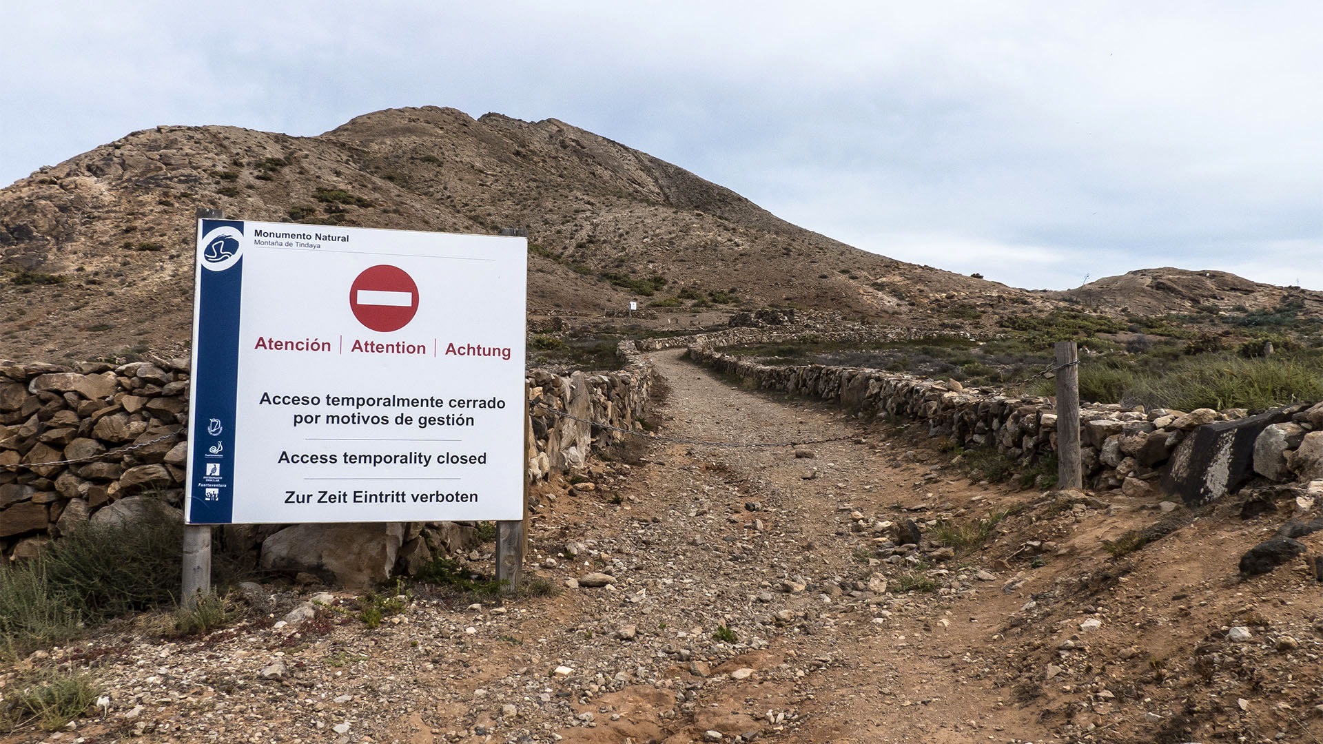 Wandern auf den Montaña Tindaya Fuerteventura.