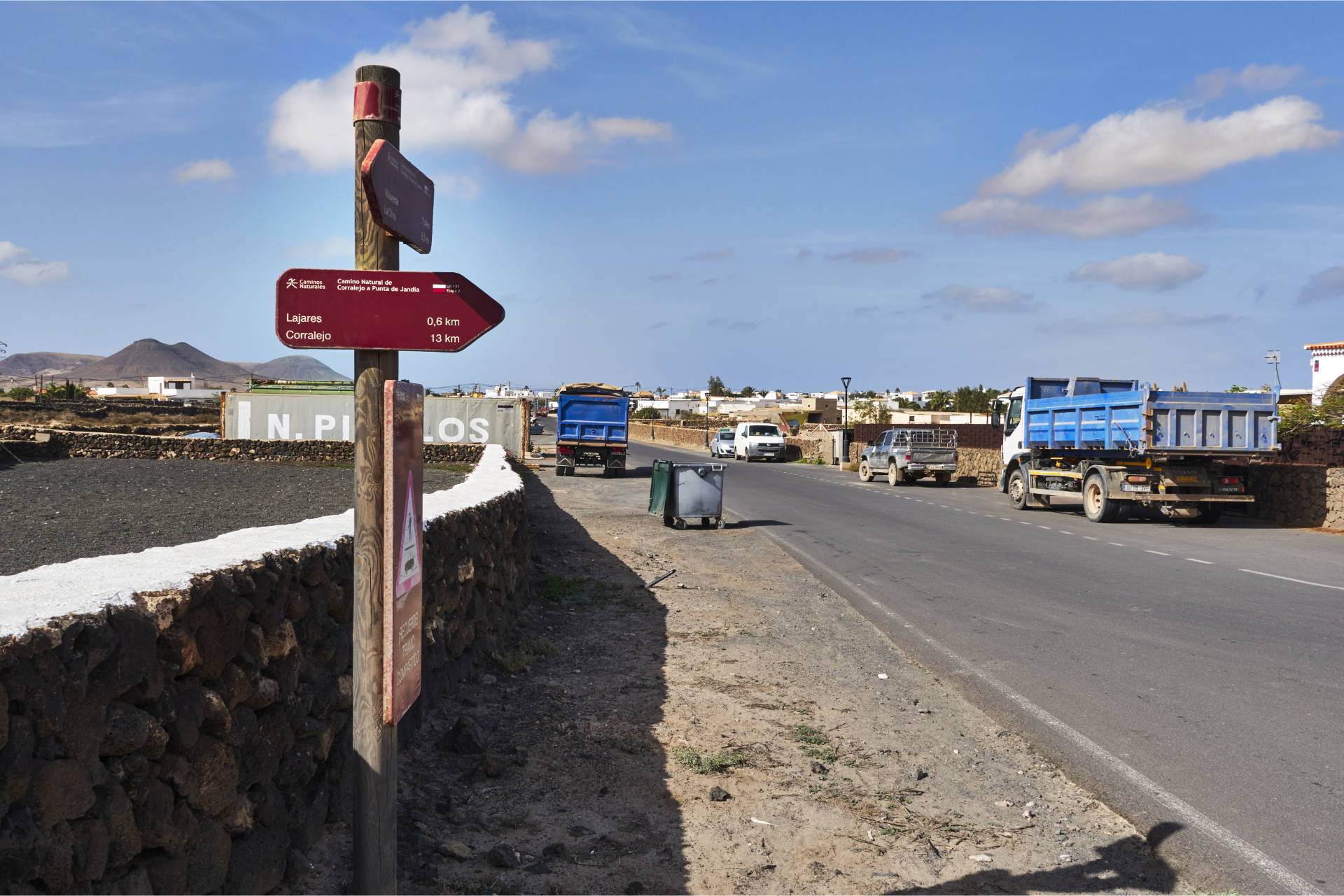 Über den GR-131 von Villaverde nach Lajares Fuerteventura.