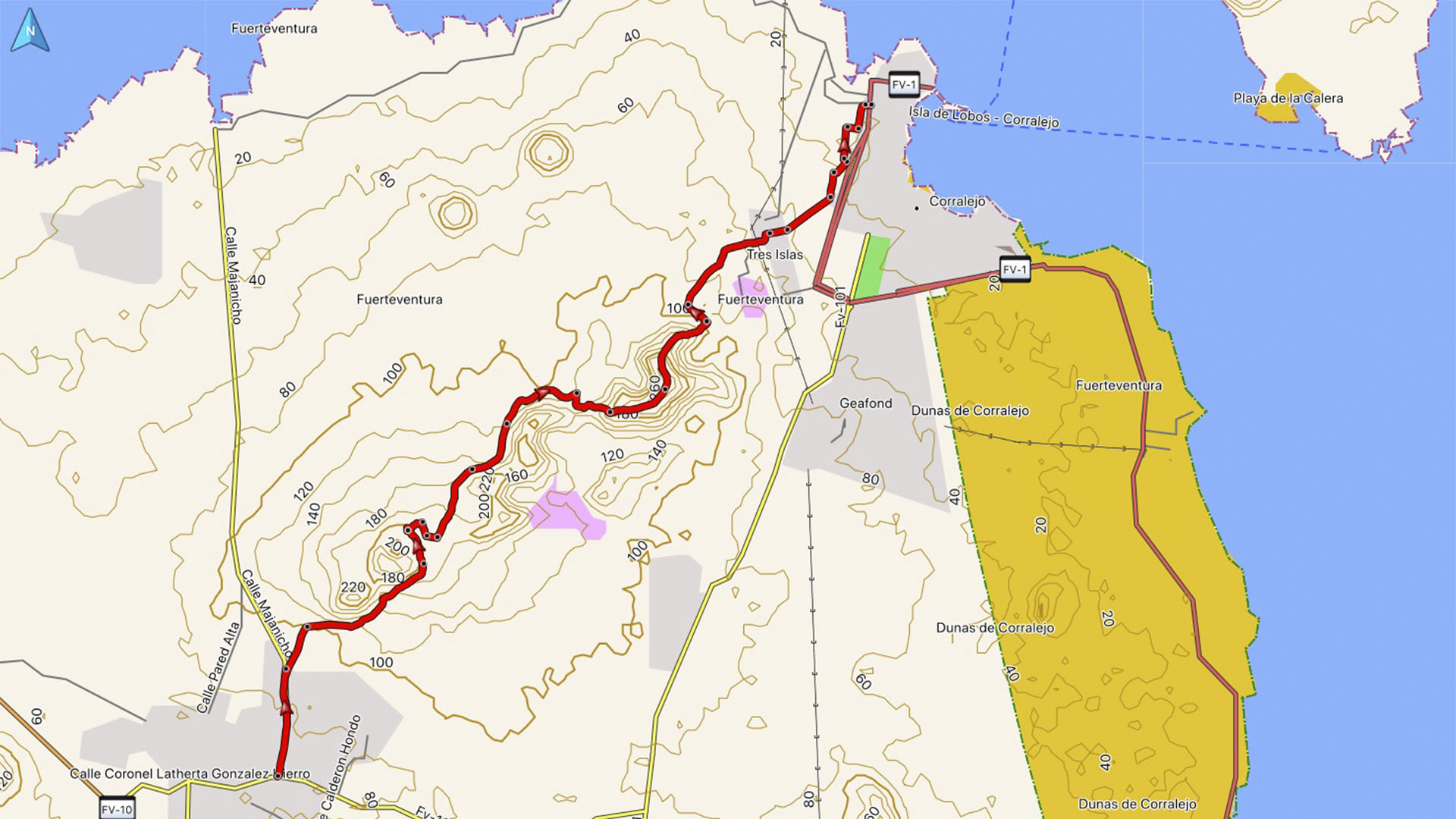 Wandern + Trekking auf Fuerteventura: Über die Vulkane – von Lajares nach Corralejo.