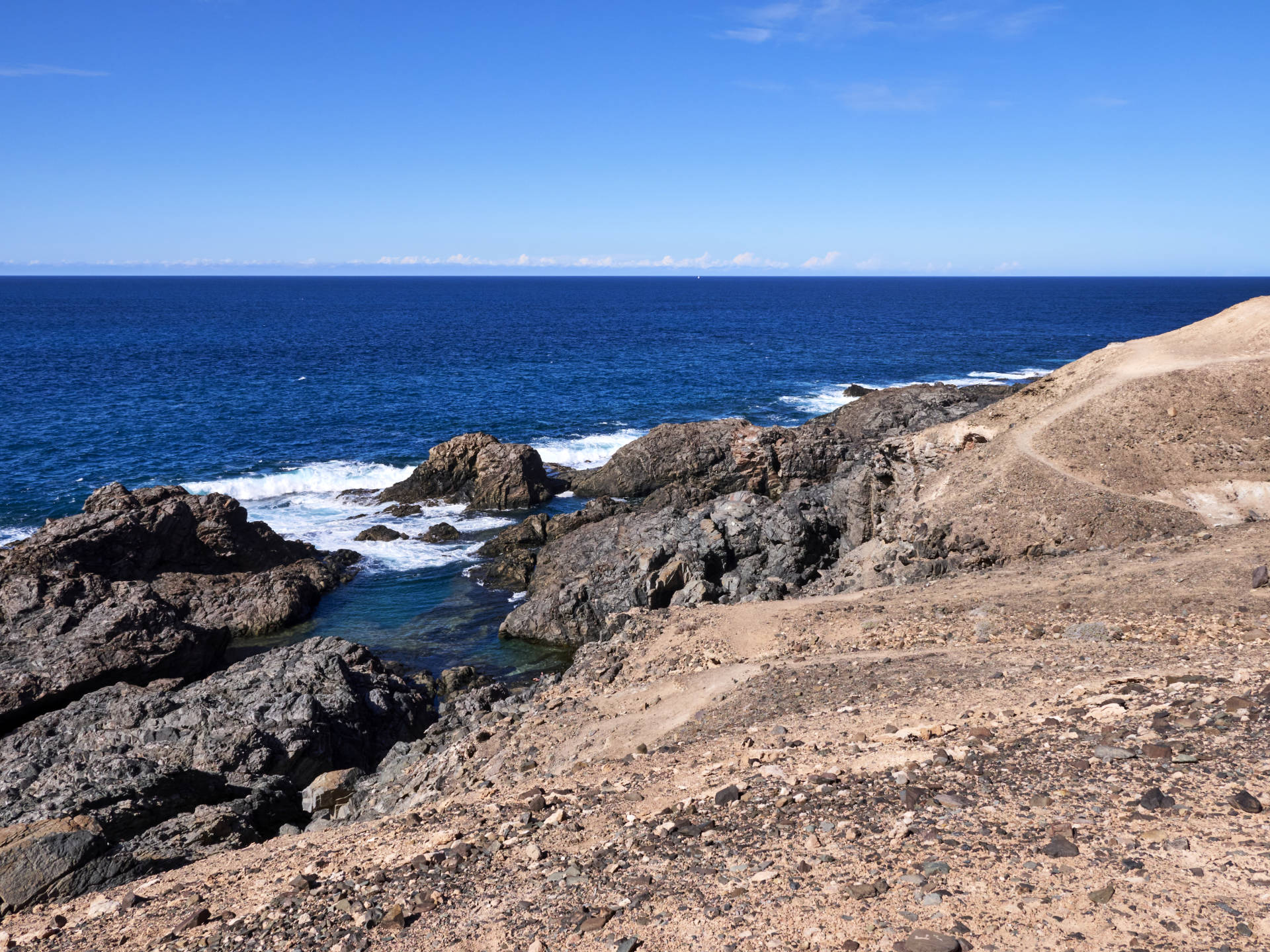 Am spektakulären Punta de Caleta Mansa.