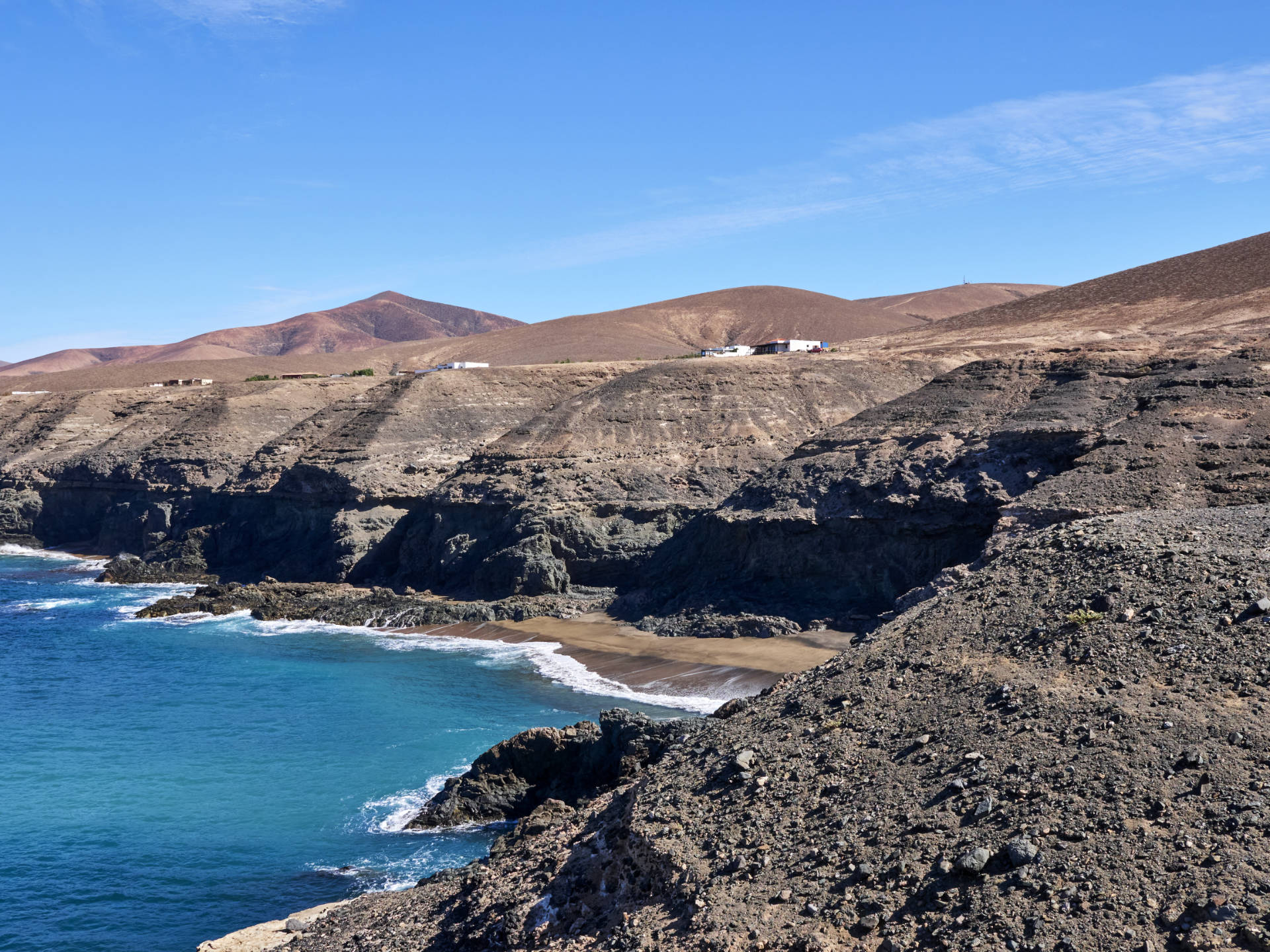Am Punta de la Nao – Blick auf den Playa de los Muertos.
