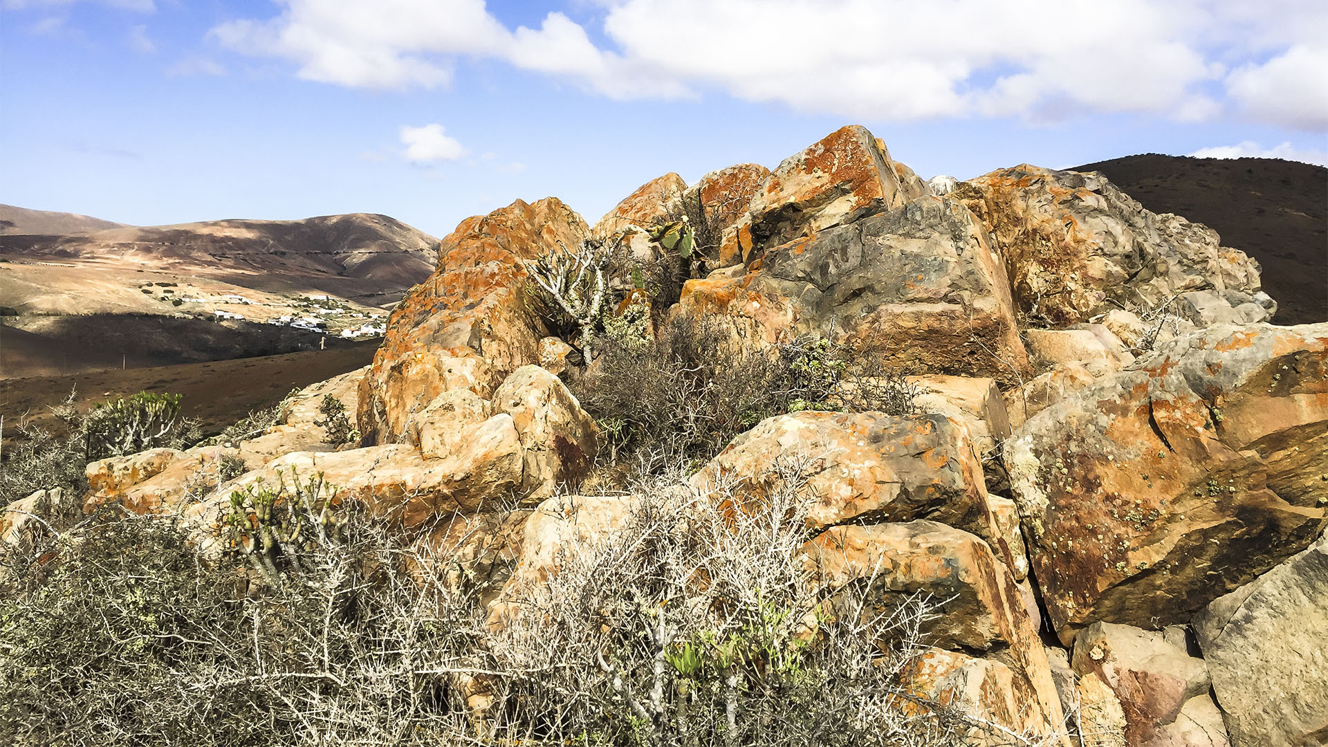 Wandern + Trekking auf Fuerteventura: Parra Medina einsam mit tollem Ausblick.