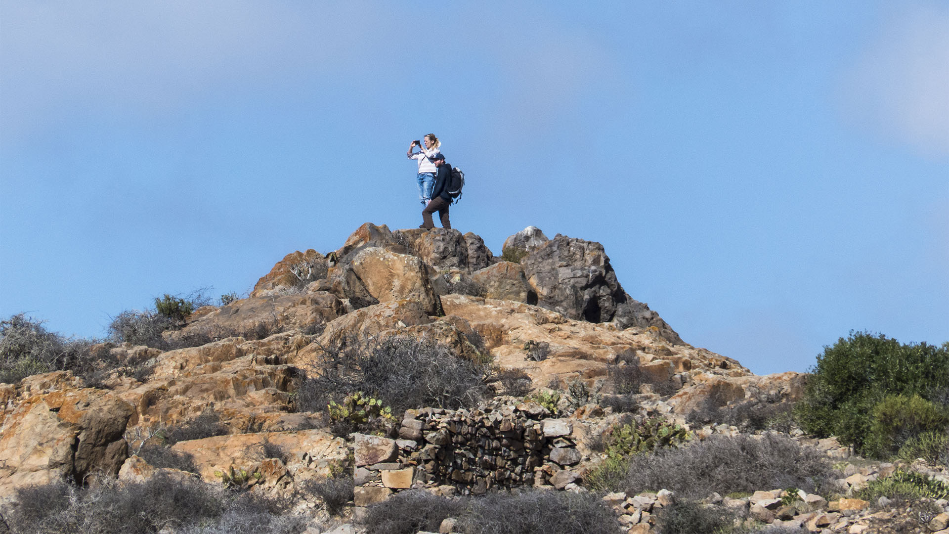 Wandern + Trekking auf Fuerteventura: Parra Medina einsam mit tollem Ausblick.