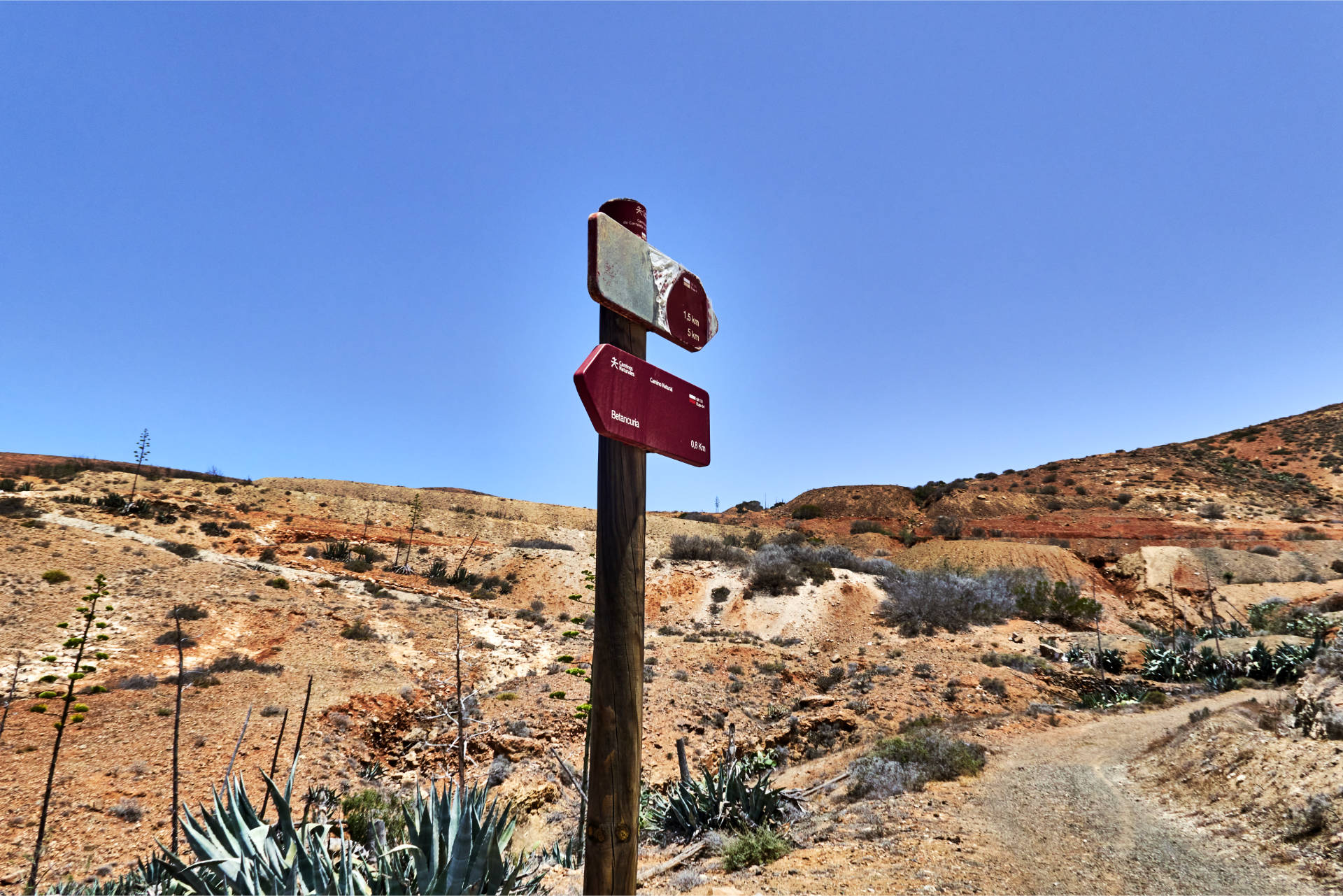 Durch den Barranco de Betancuria nach Betancuria.