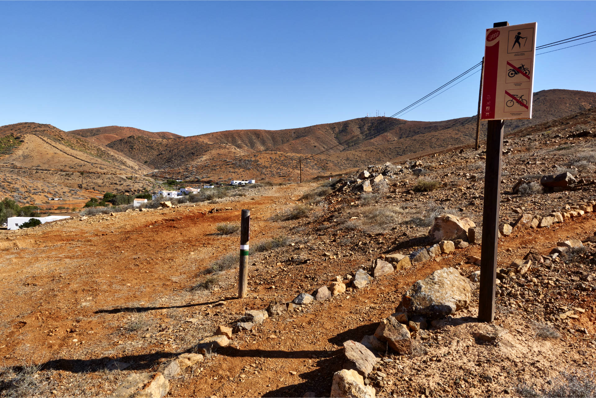 Auf de Camino Naturales de Fuerteventura sind Mountainbikes verboten.