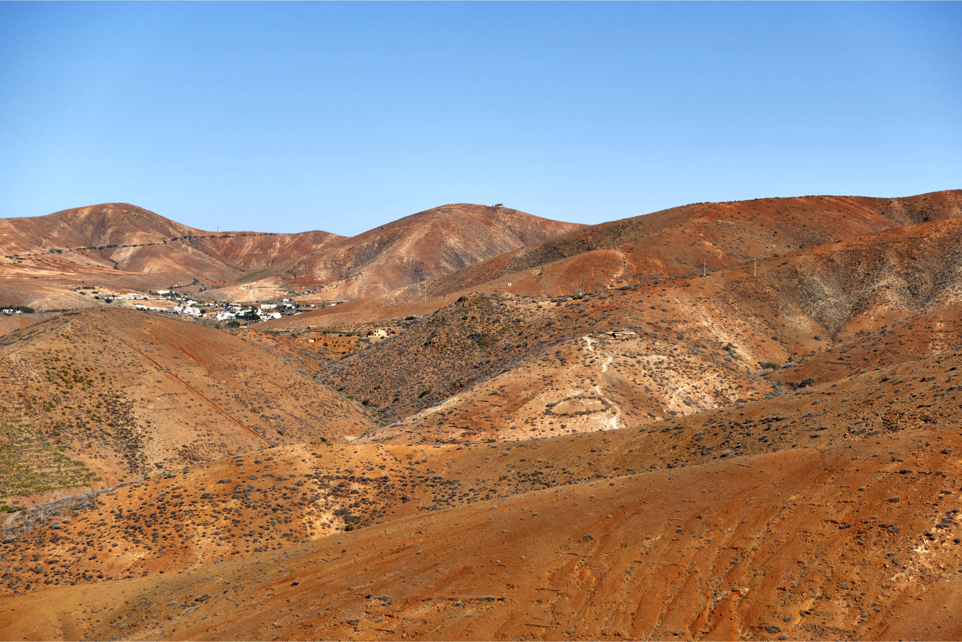 Blick auf das Tal Parra Medina, in der Ferne Betancuria.