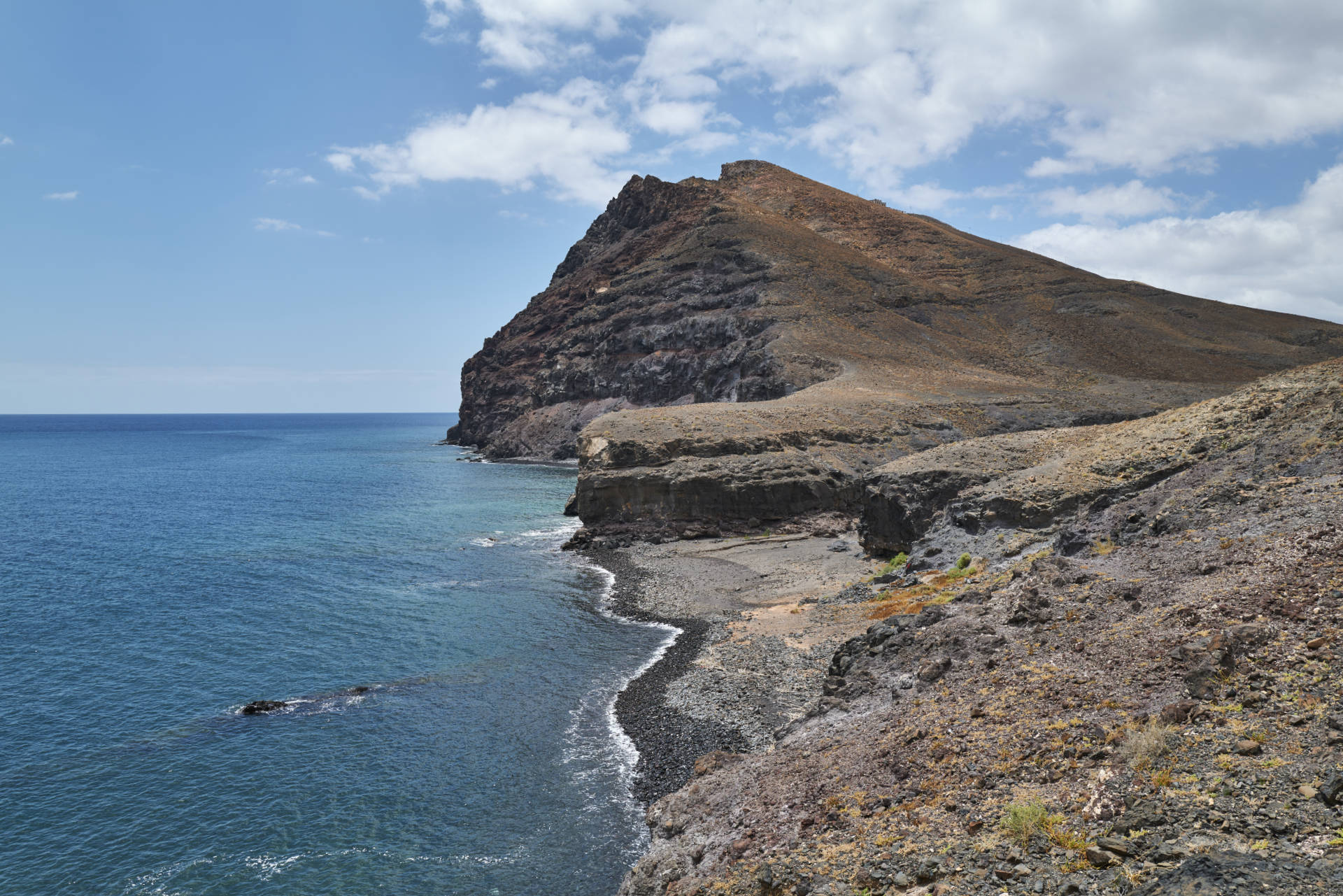 Playa del Roque und mit Punta de la Entallada Fuerteventura.