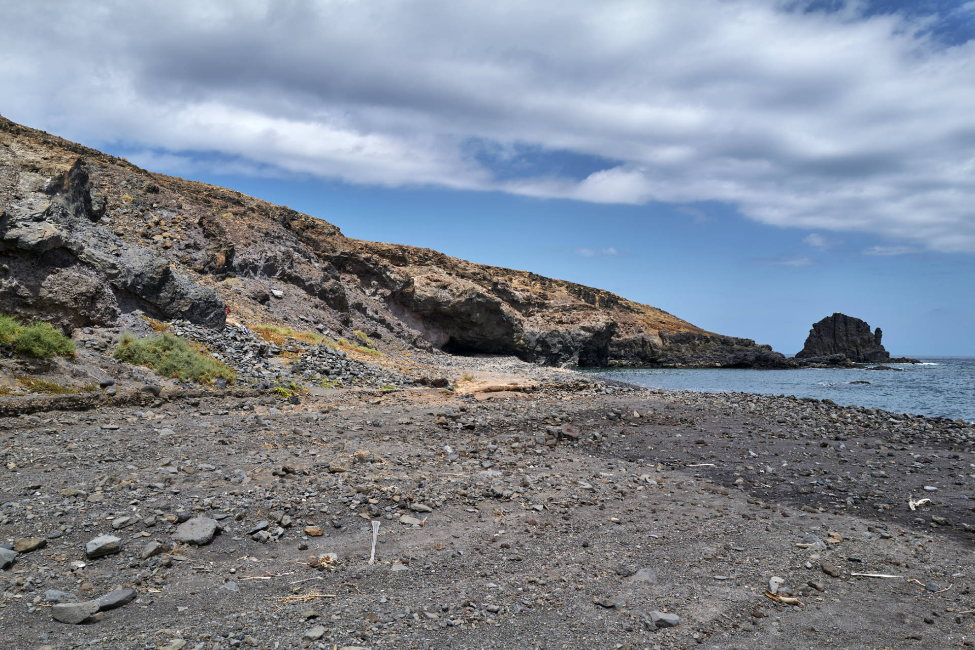 Playa del Roque und Peñón del Roque Punta de la Entallada Fuerteventura.