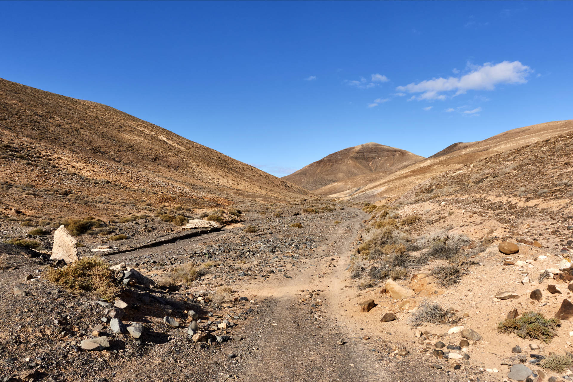 Die Piste wird ruppiger, der Barranco beginnt sich immer mehr zu verengen und mäandert dahin.