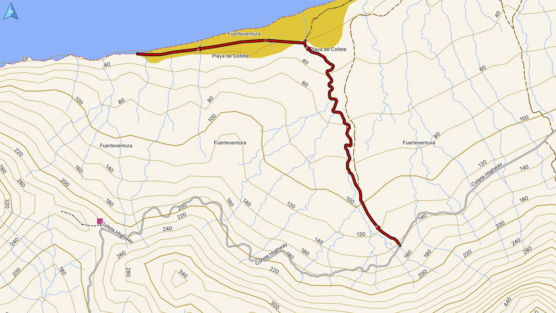 Wandern + Trekking auf Fuerteventura: Zum Roque del Moro.