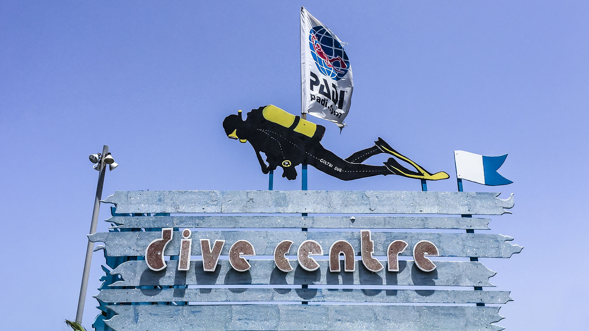 Tauchbasen und Camps Fuerteventura: Delphinus Diving School Corralejo.