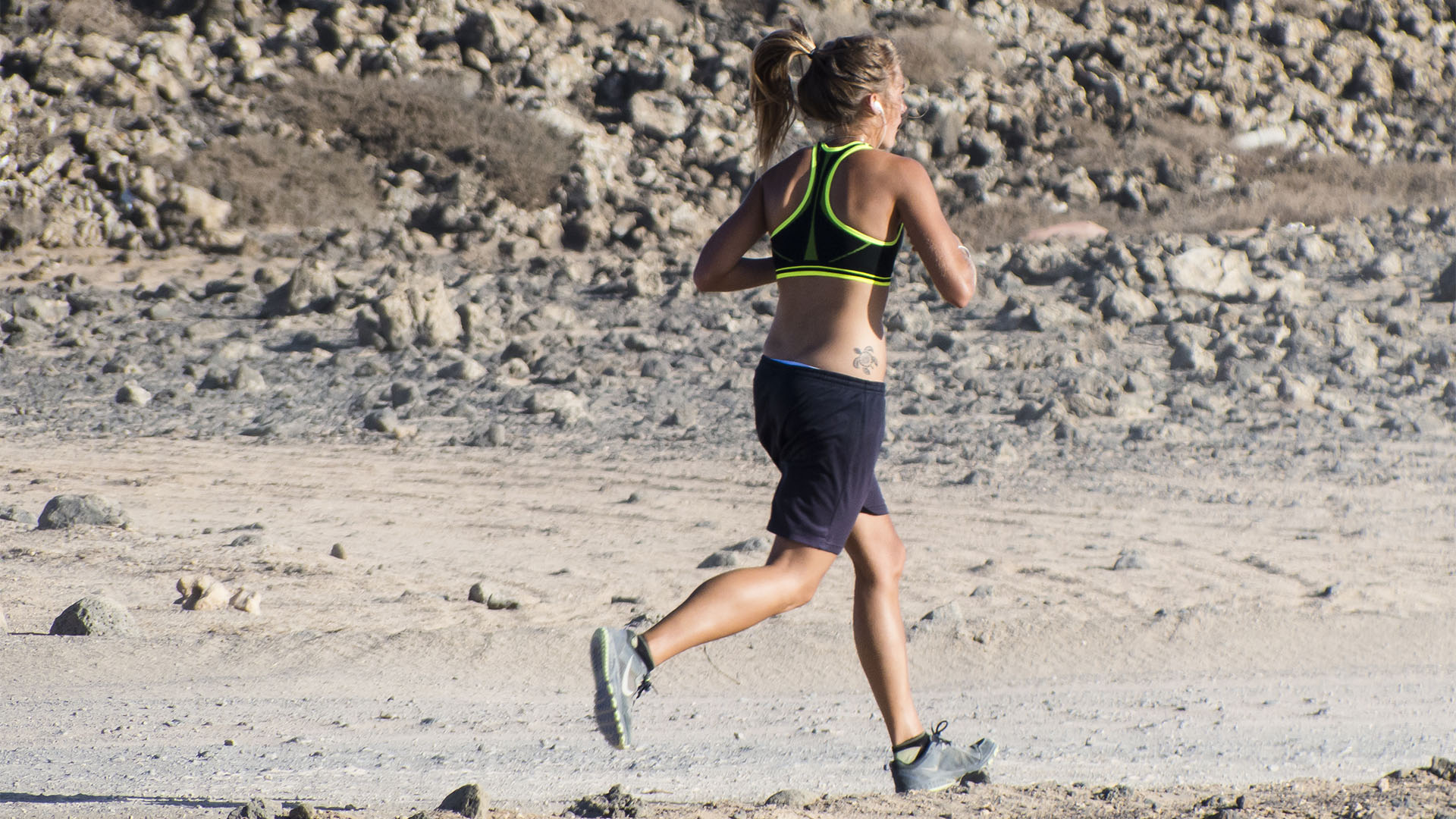 Triathlon Radfahren Laufen auf Fuerteventura.