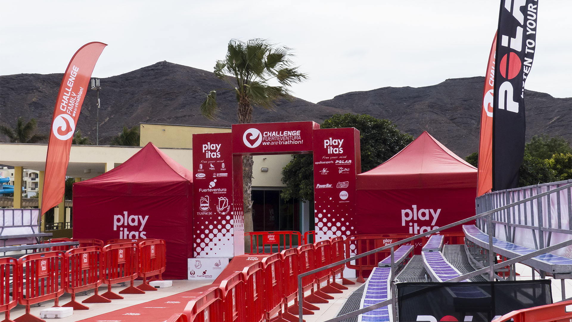 Triathlon Radfahren Laufen auf Fuerteventura.