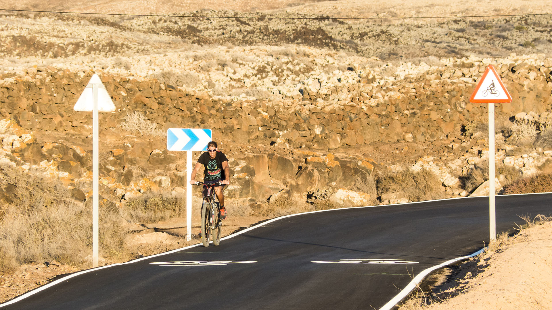 Triathlon Radfahren Laufen auf Fuerteventura.