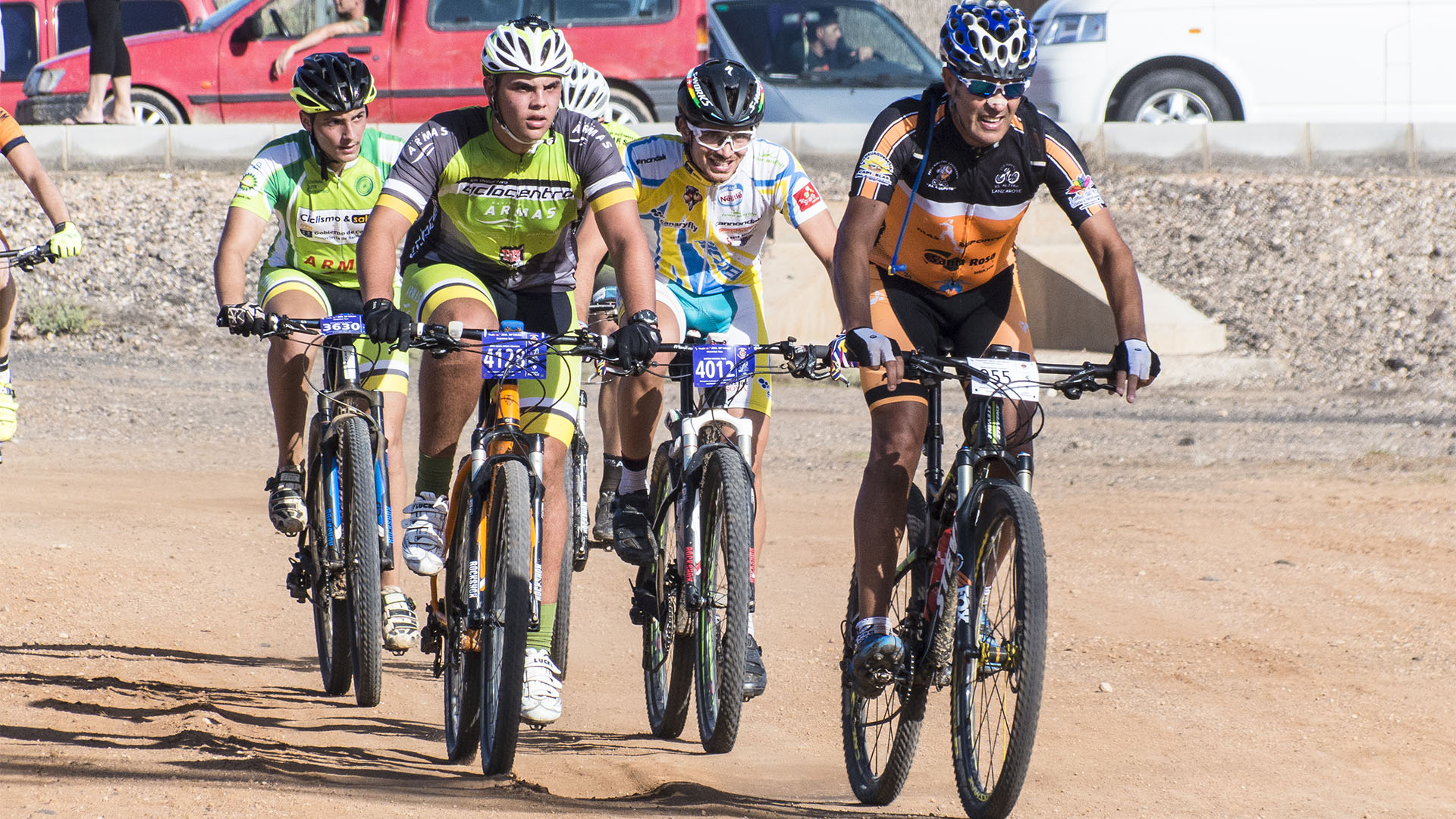 Triathlon Radfahren Laufen auf Fuerteventura.