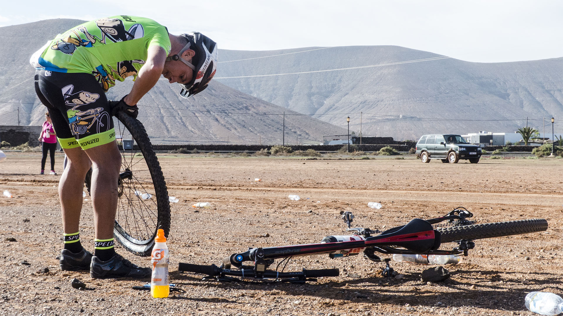 Triathlon Radfahren Laufen auf Fuerteventura.