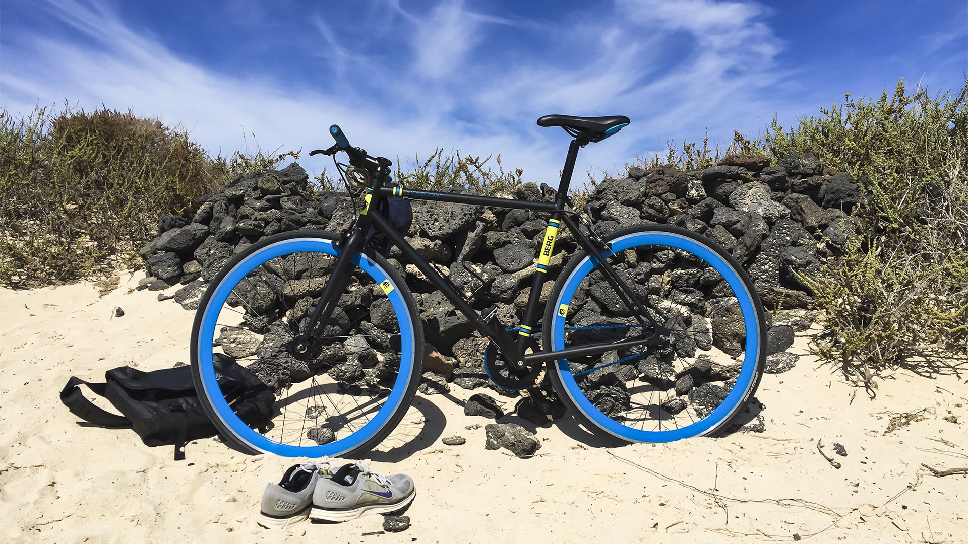 Triathlon Radfahren Laufen auf Fuerteventura.