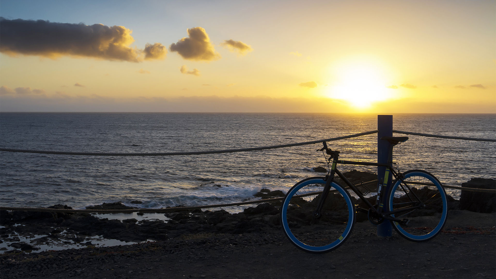 Triathlon Radfahren Laufen auf Fuerteventura.