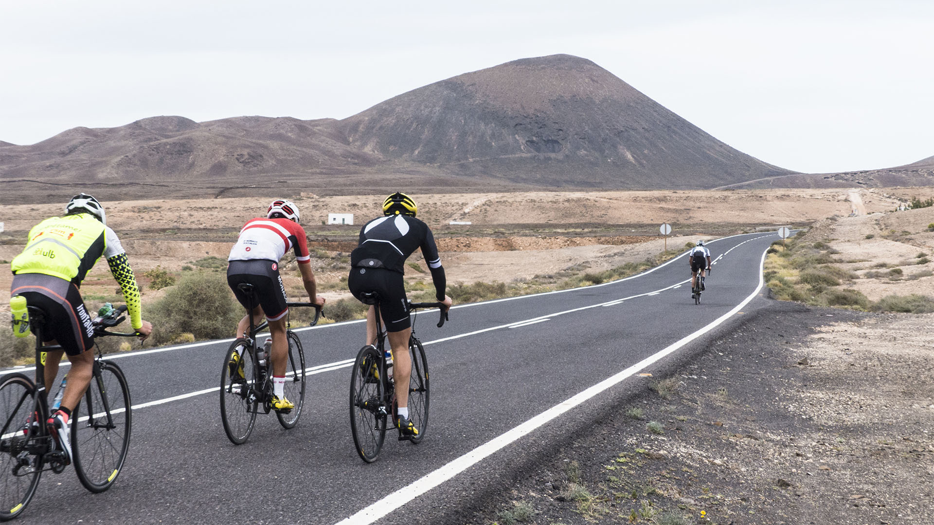 Triathlon Radfahren Laufen auf Fuerteventura.