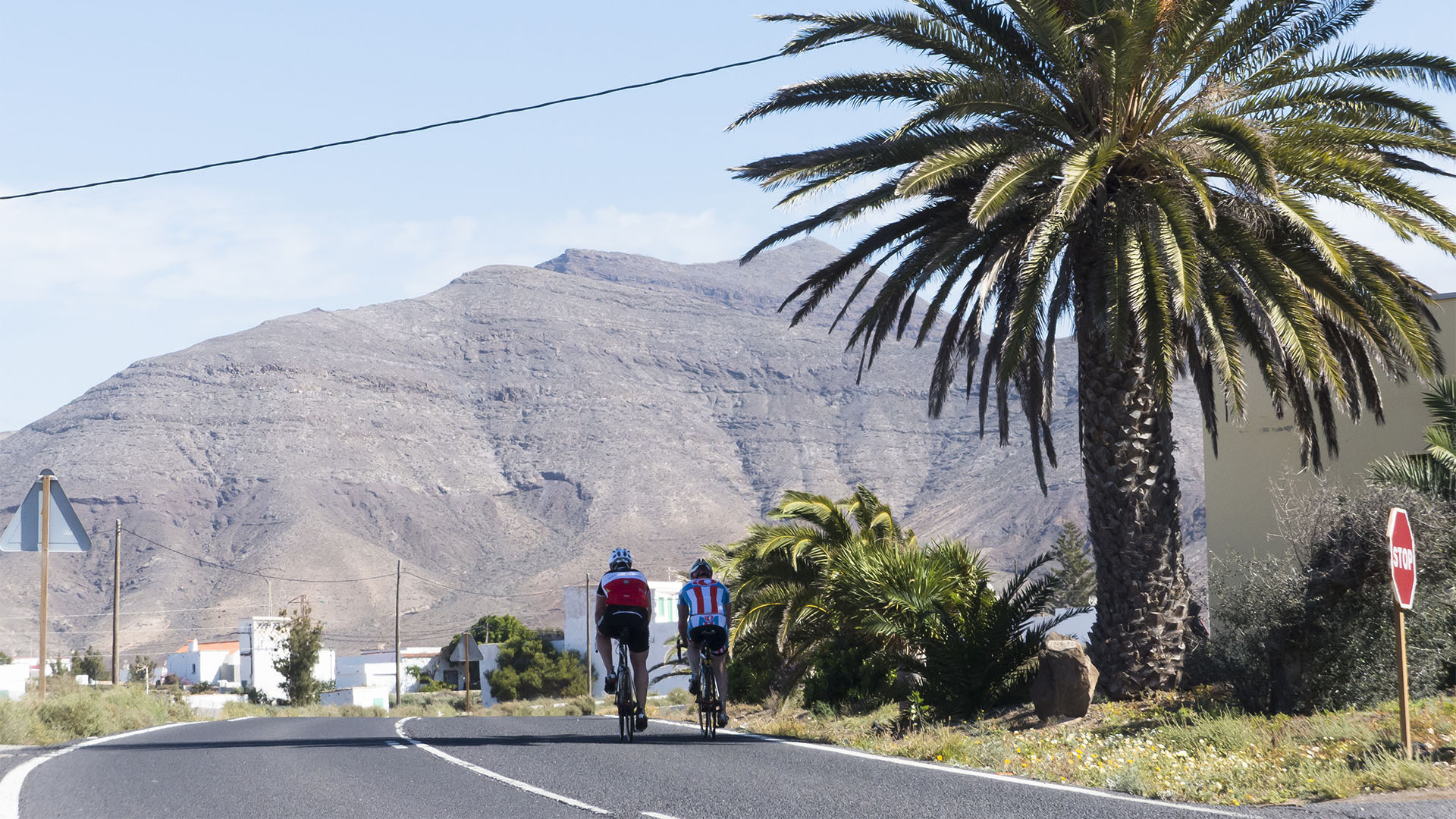 Triathlon Radfahren Laufen auf Fuerteventura.