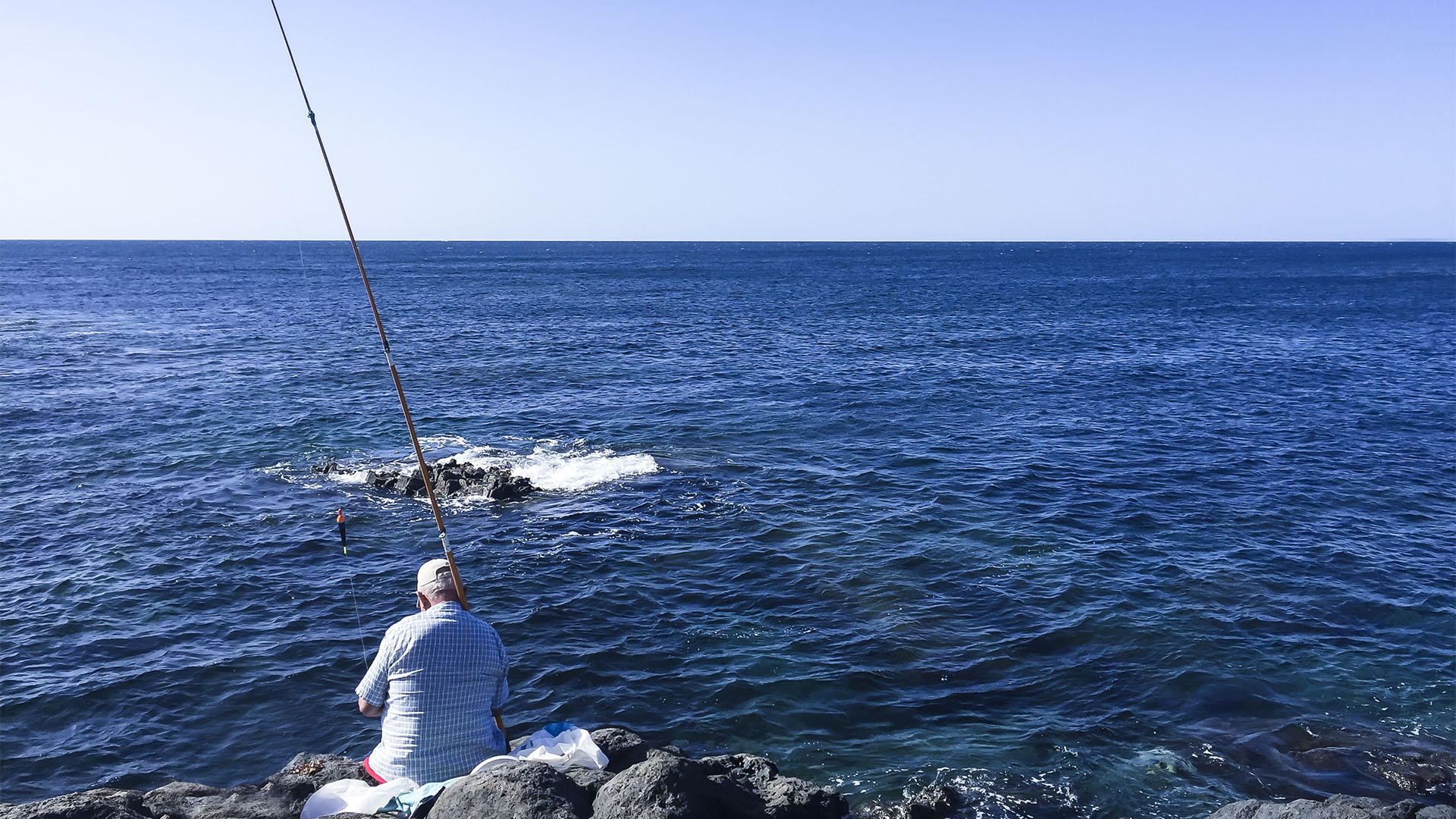Fischen Hochseefischen Angeln auf Fuerteventura.