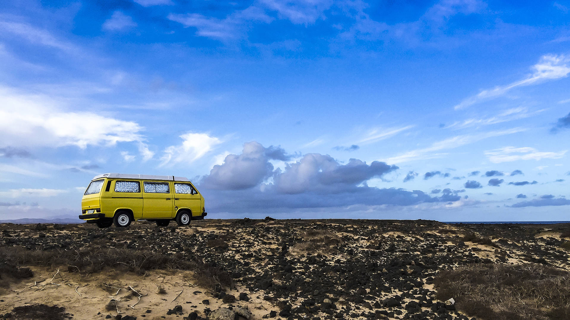 Vanlife nahe der Caleta del Río Fuerteventura – campen und Vanlife auf den Kanaren.