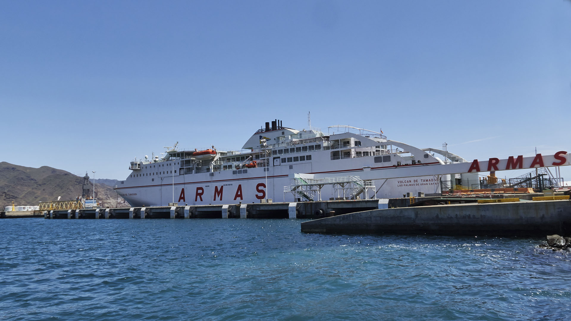 Der Fährhafen von Puetro de las Nieves auf Gran Canaria.