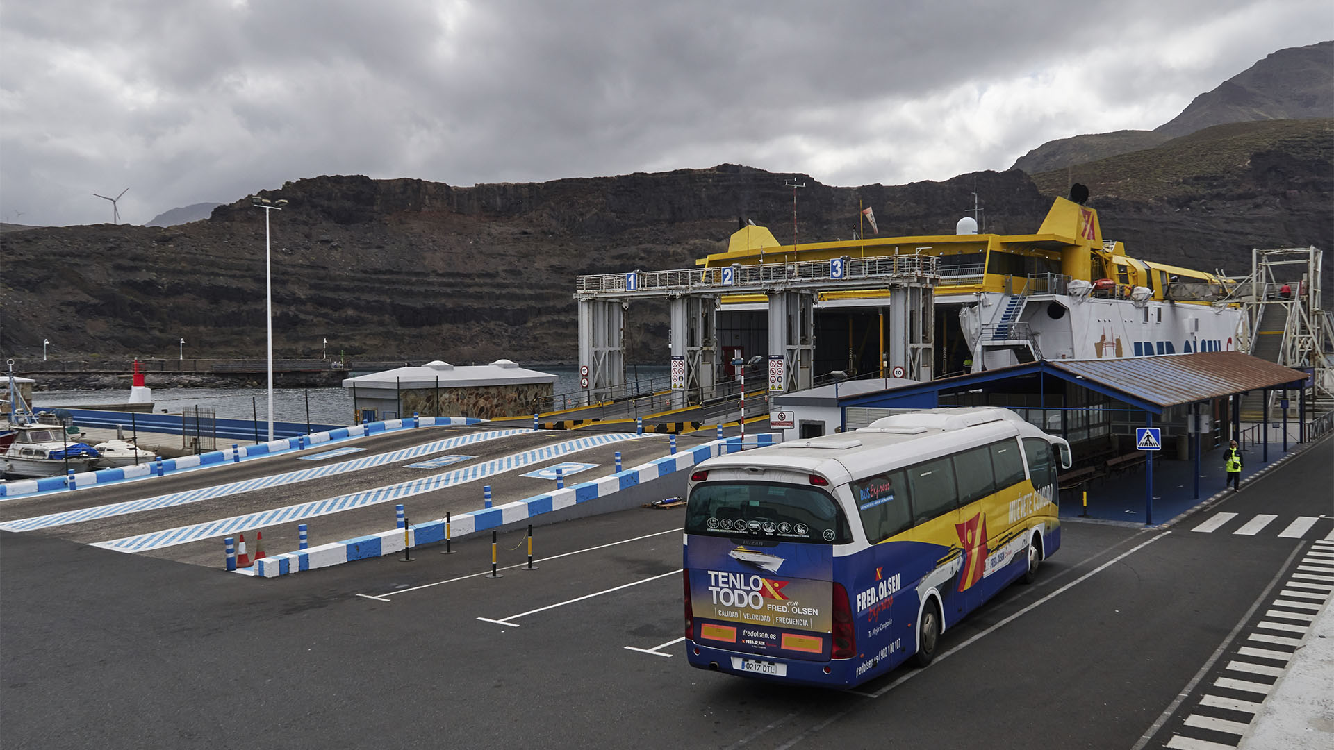 Der Fährhafen von Puetro de las Nieves auf Gran Canaria.