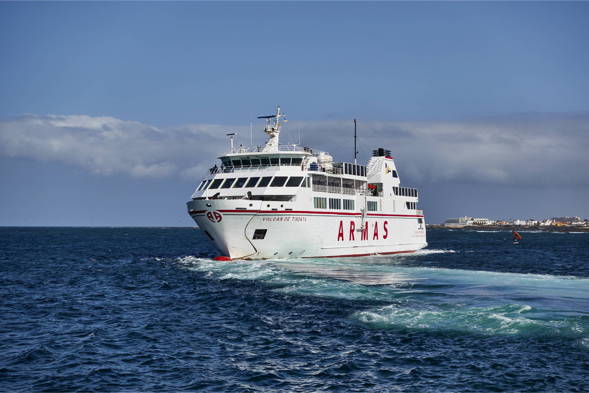 Die Fähre von Naviera Armas zwischen Fuerteventura und Lanzarote.