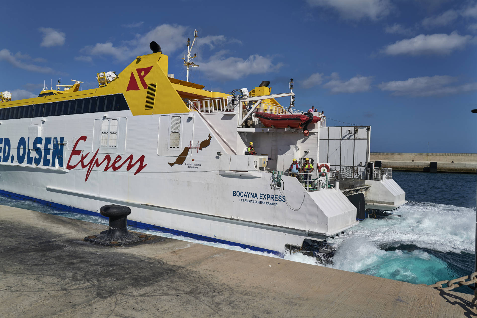 Fred. Olsen Express zwischen Fuerteventura und Lanzarote.