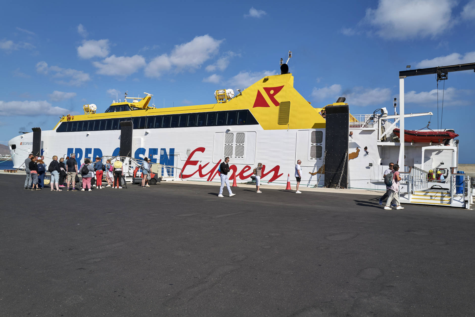 Fred. Olsen Express zwischen Fuerteventura und Lanzarote.