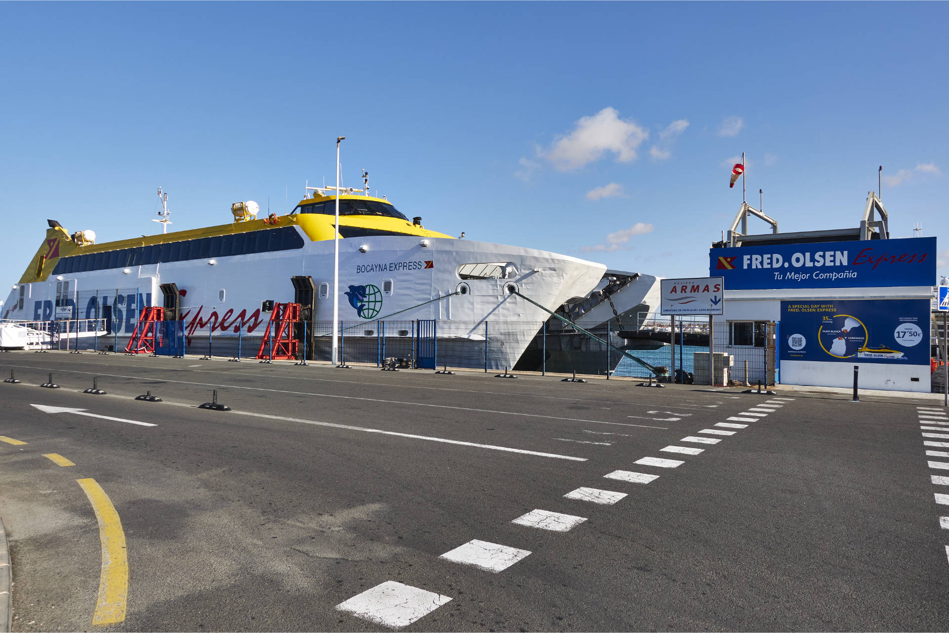 Fred. Olsen Express zwischen Fuerteventura und Lanzarote.